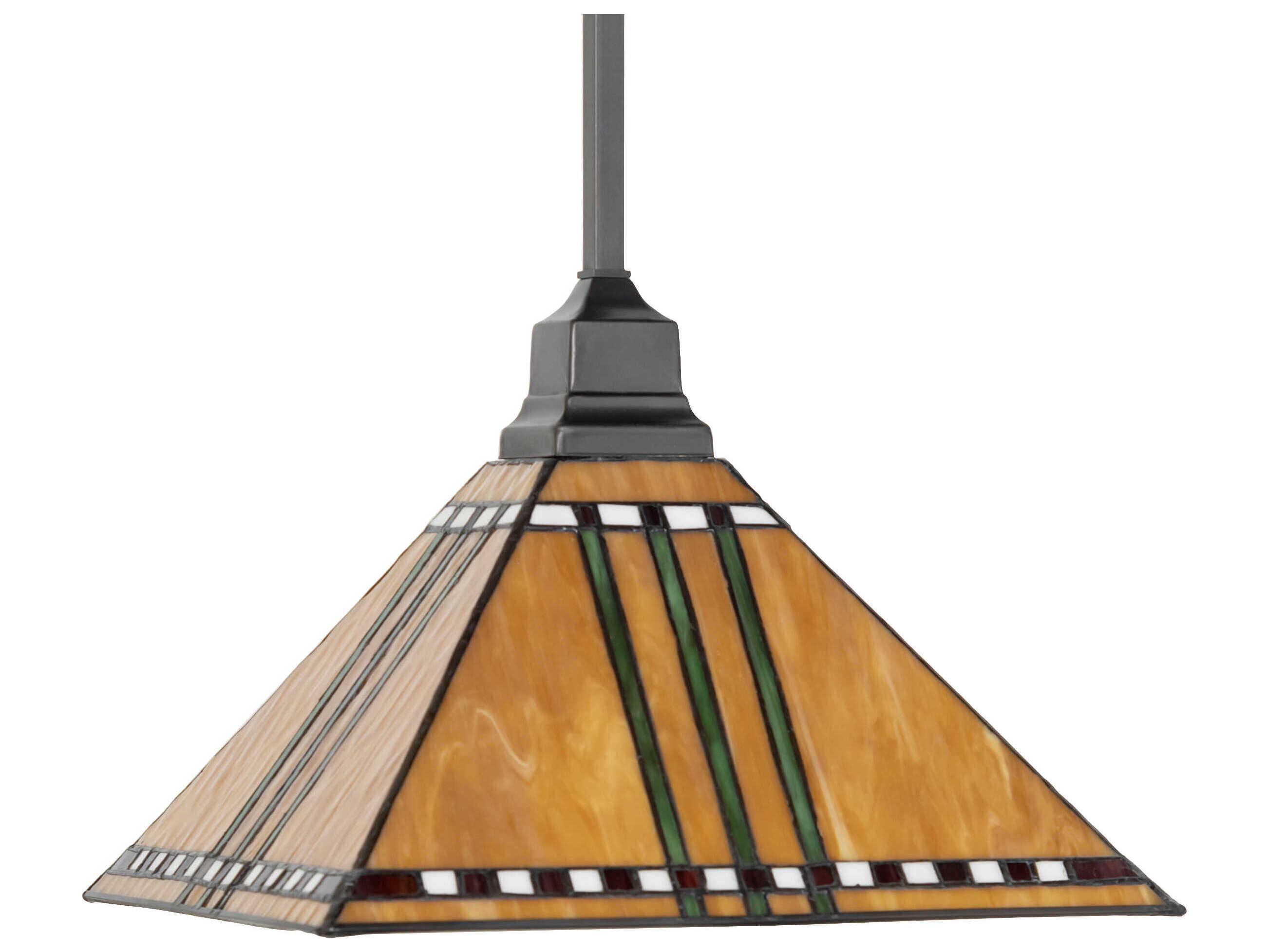 Meyda Prairie Corn 1-Light Craftsman Brown Pendant