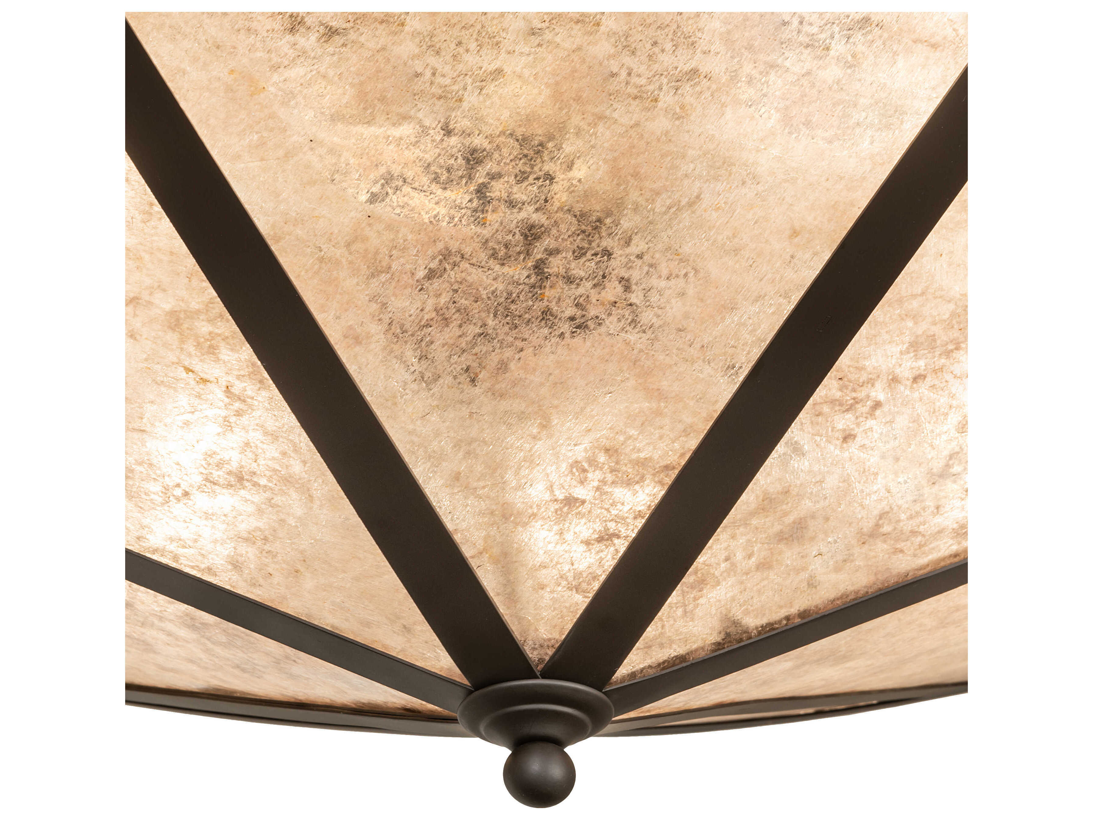 Meyda Craftsman 8-Light Oil Rubbed Bronze Semi Flush Mount