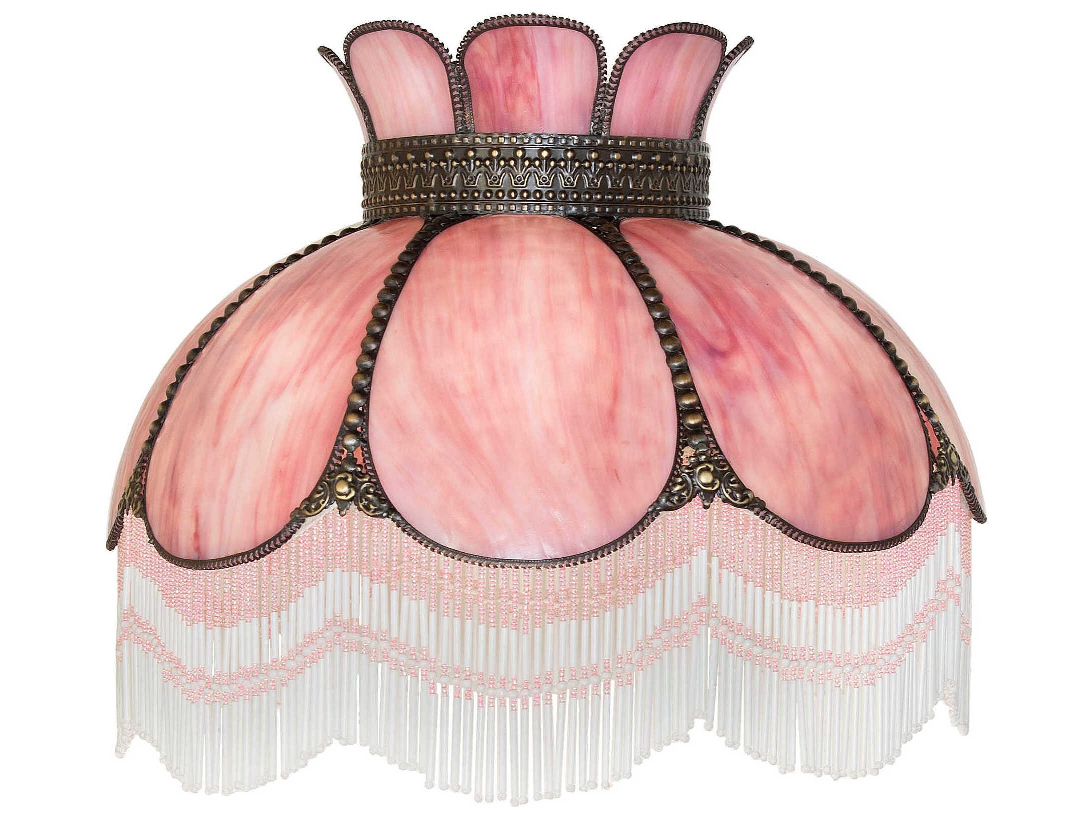 Meyda Annabelle Pink Art Glass Shade