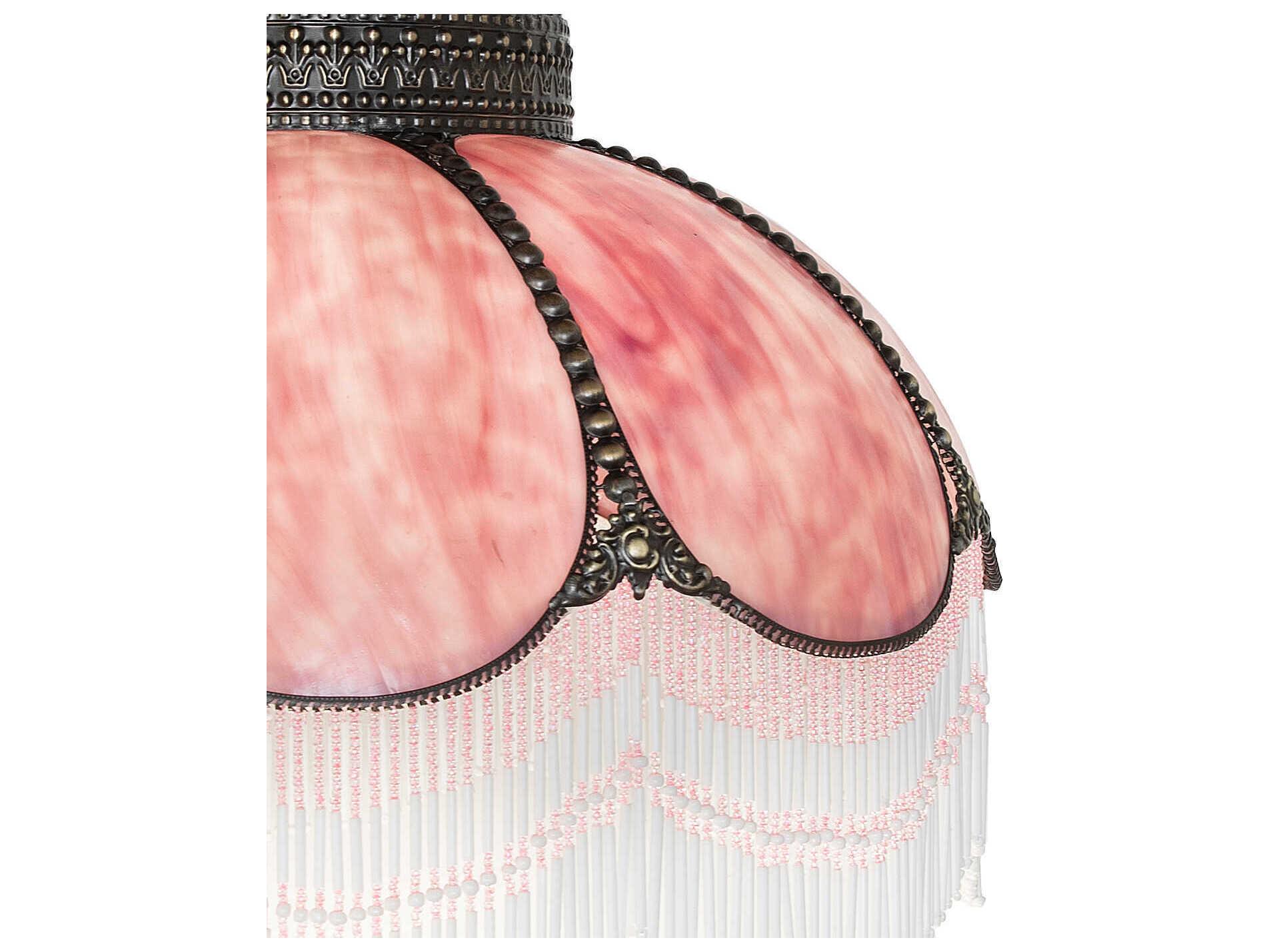 Meyda Annabelle Pink Art Glass Shade