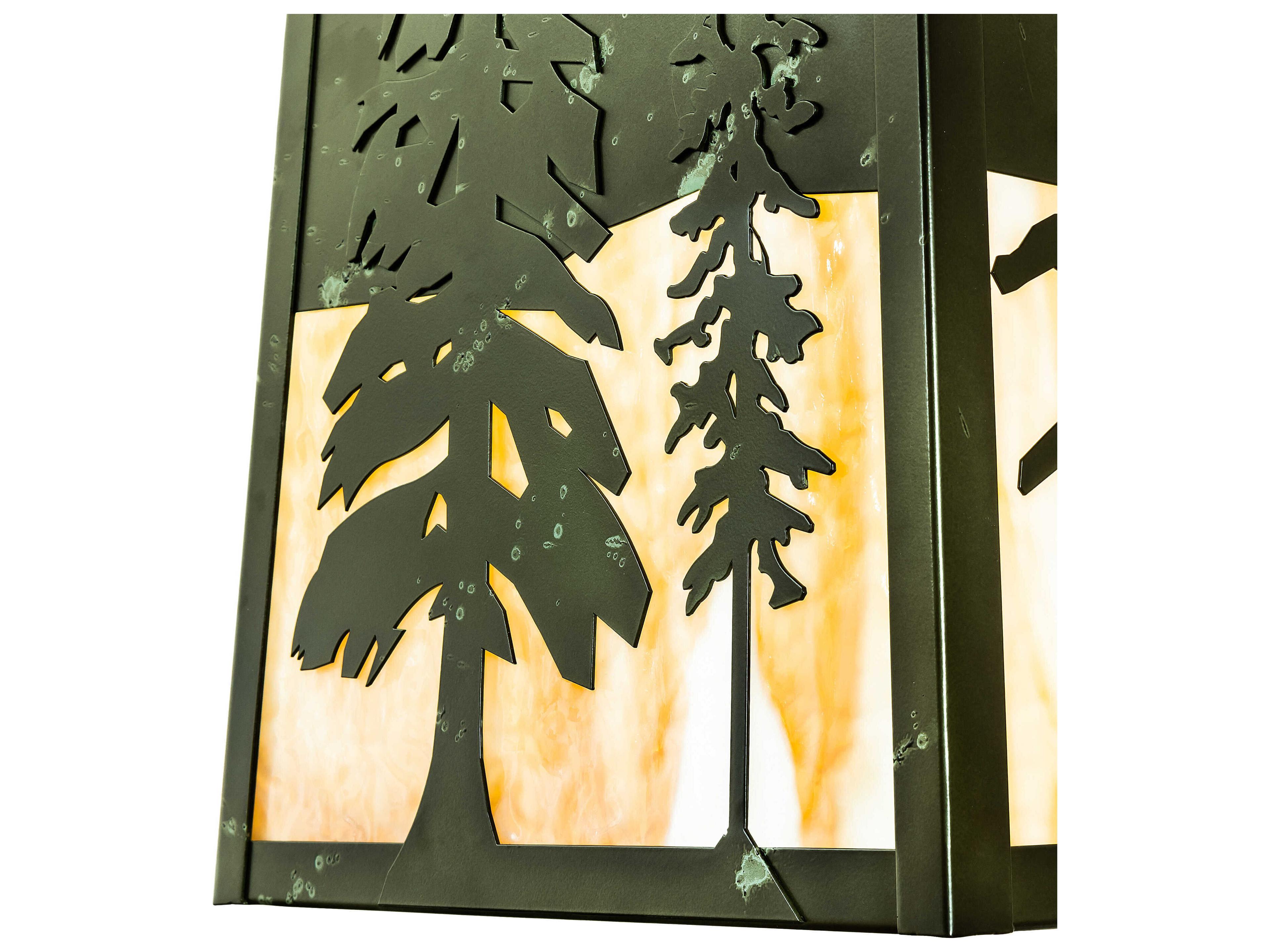 Meyda Stillwater Pines 1-Light Outdoor Wall Light