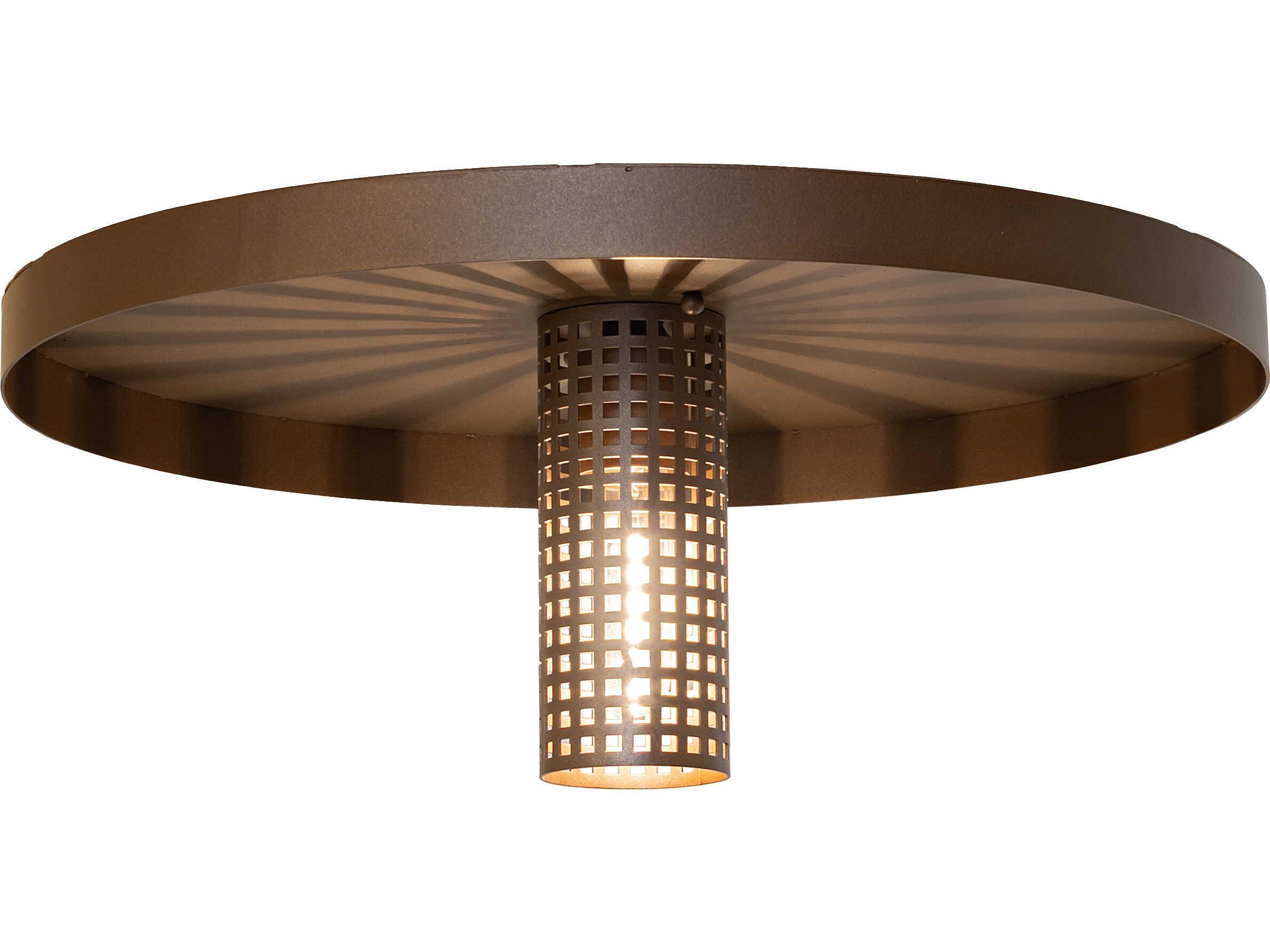 Meyda Alva Cap 1-Light Tyler Bronze Flush Mount