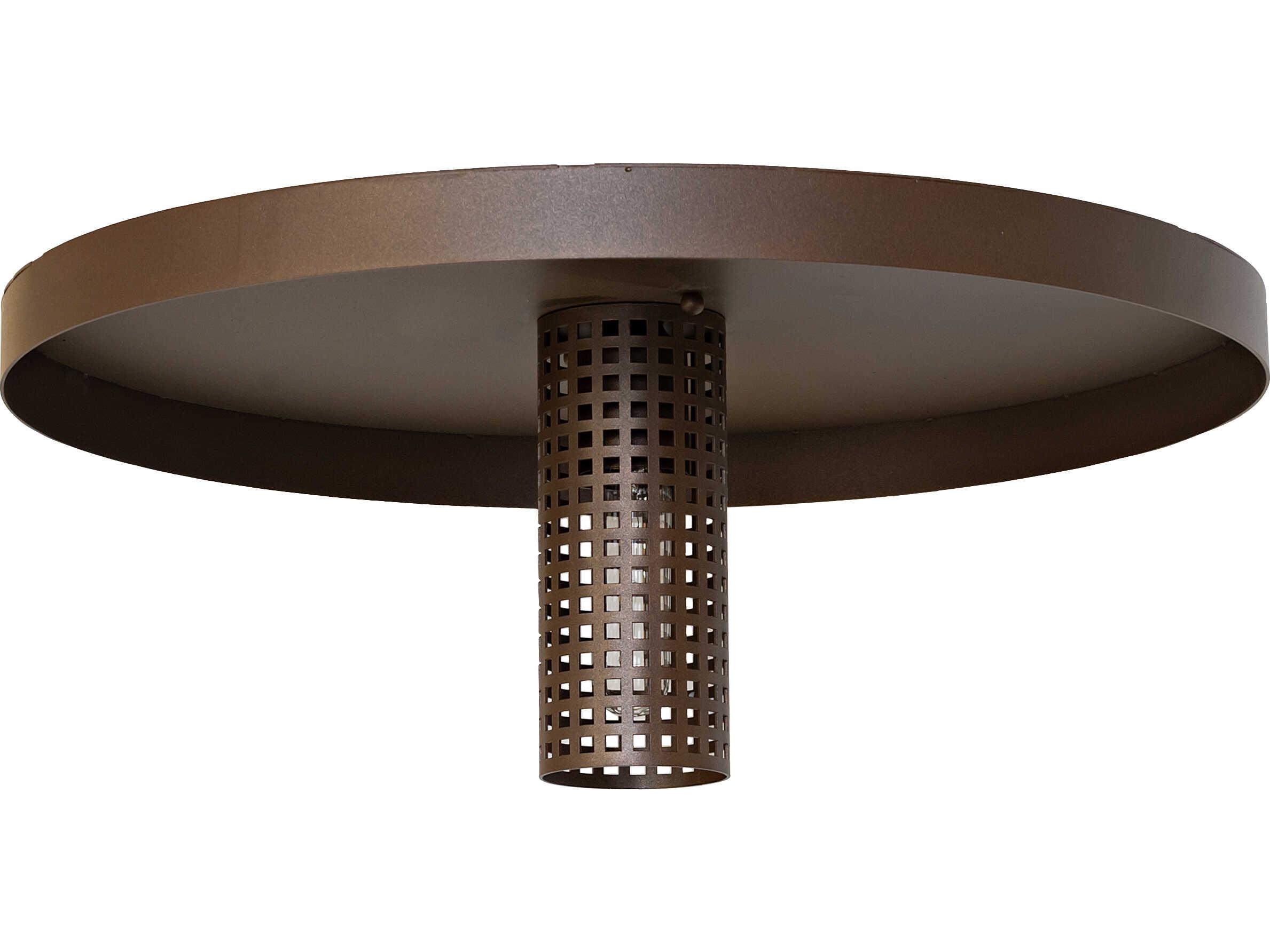 Meyda Alva Cap 1-Light Tyler Bronze Flush Mount