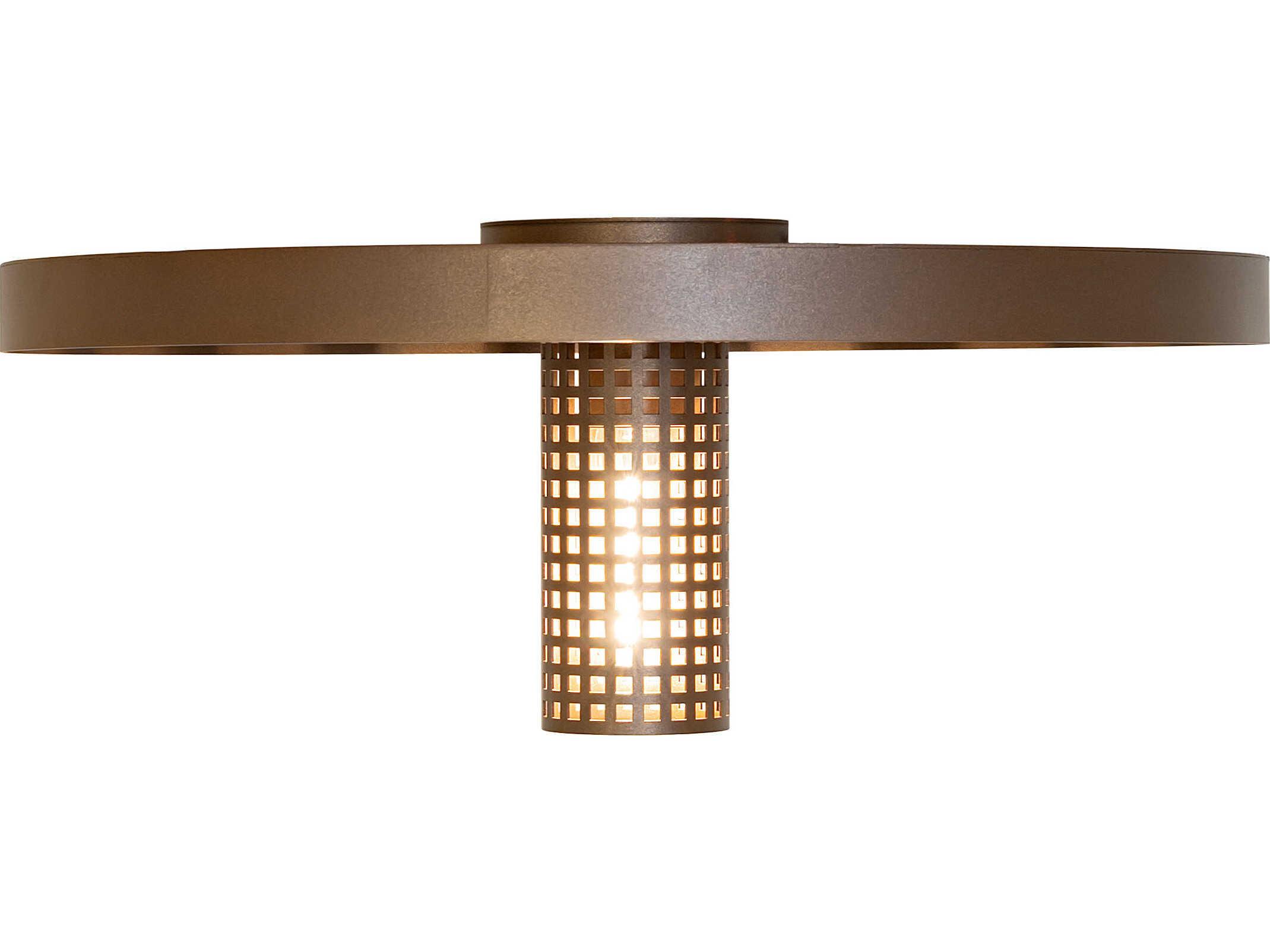 Meyda Alva Cap 1-Light Tyler Bronze Flush Mount