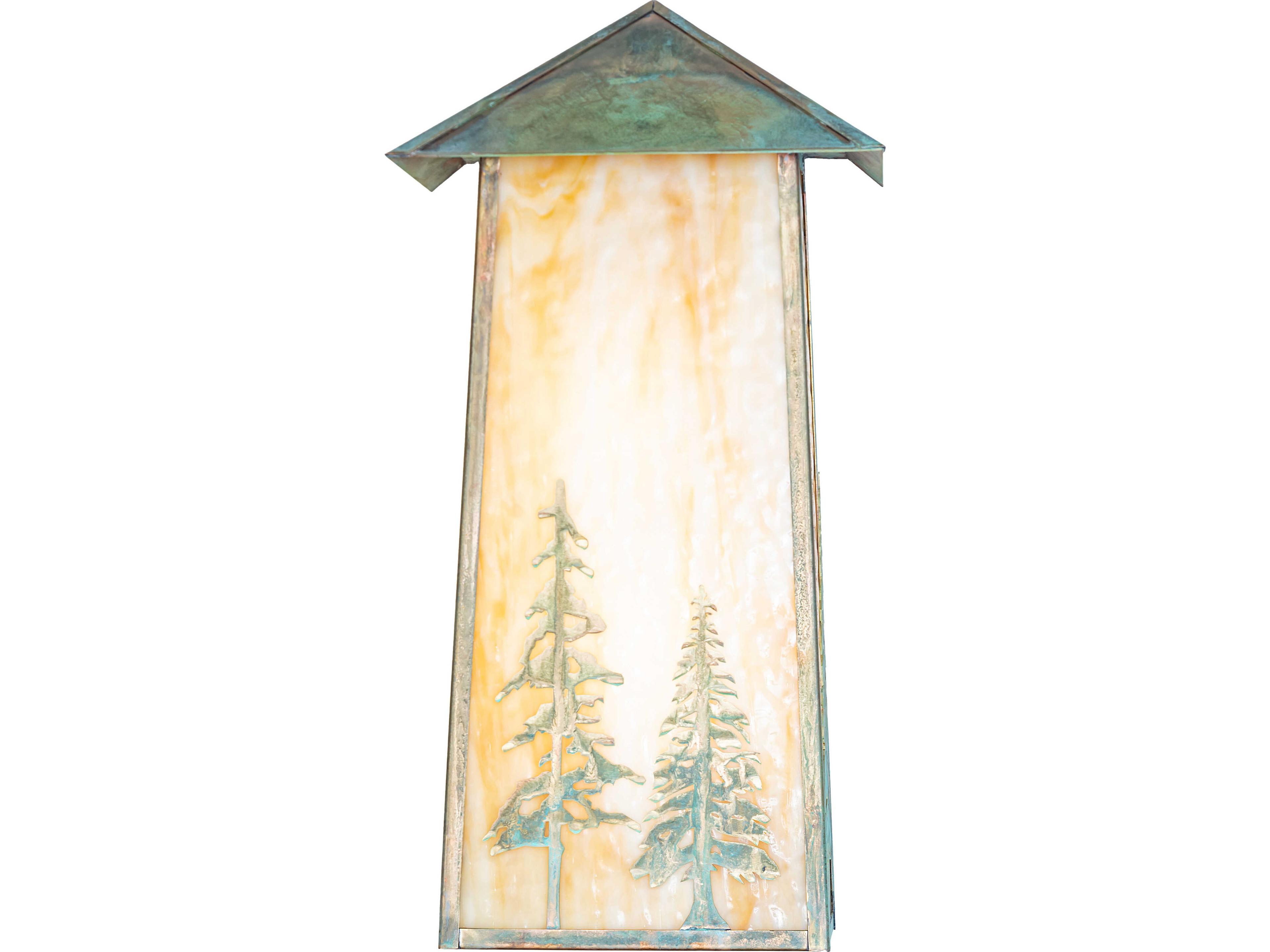 Meyda Stillwater 2-Light Beige Flemish Art Glass Green Traditional Wall Sconce