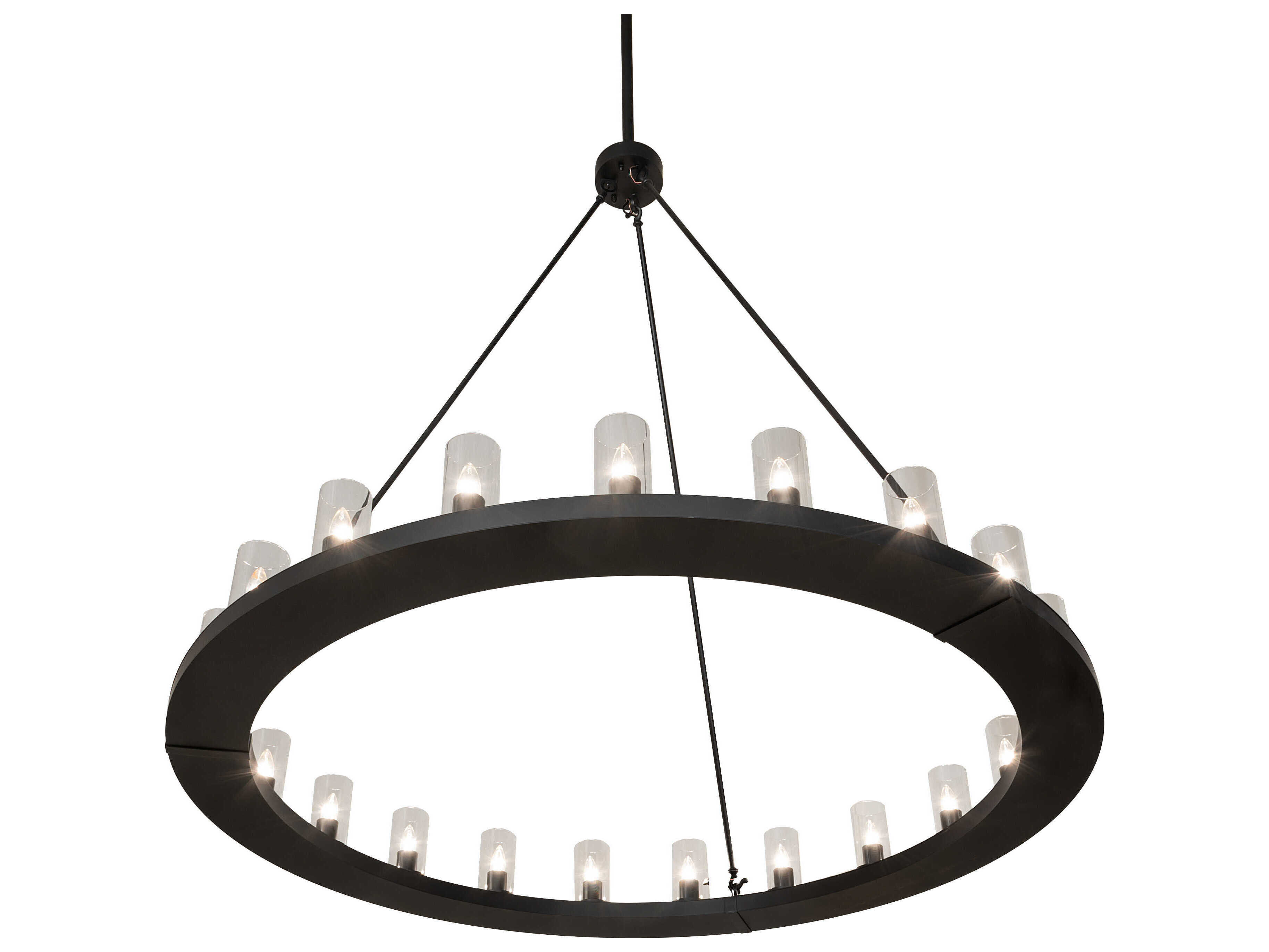 Meyda Loxley 21-Light Solar Black Chandelier