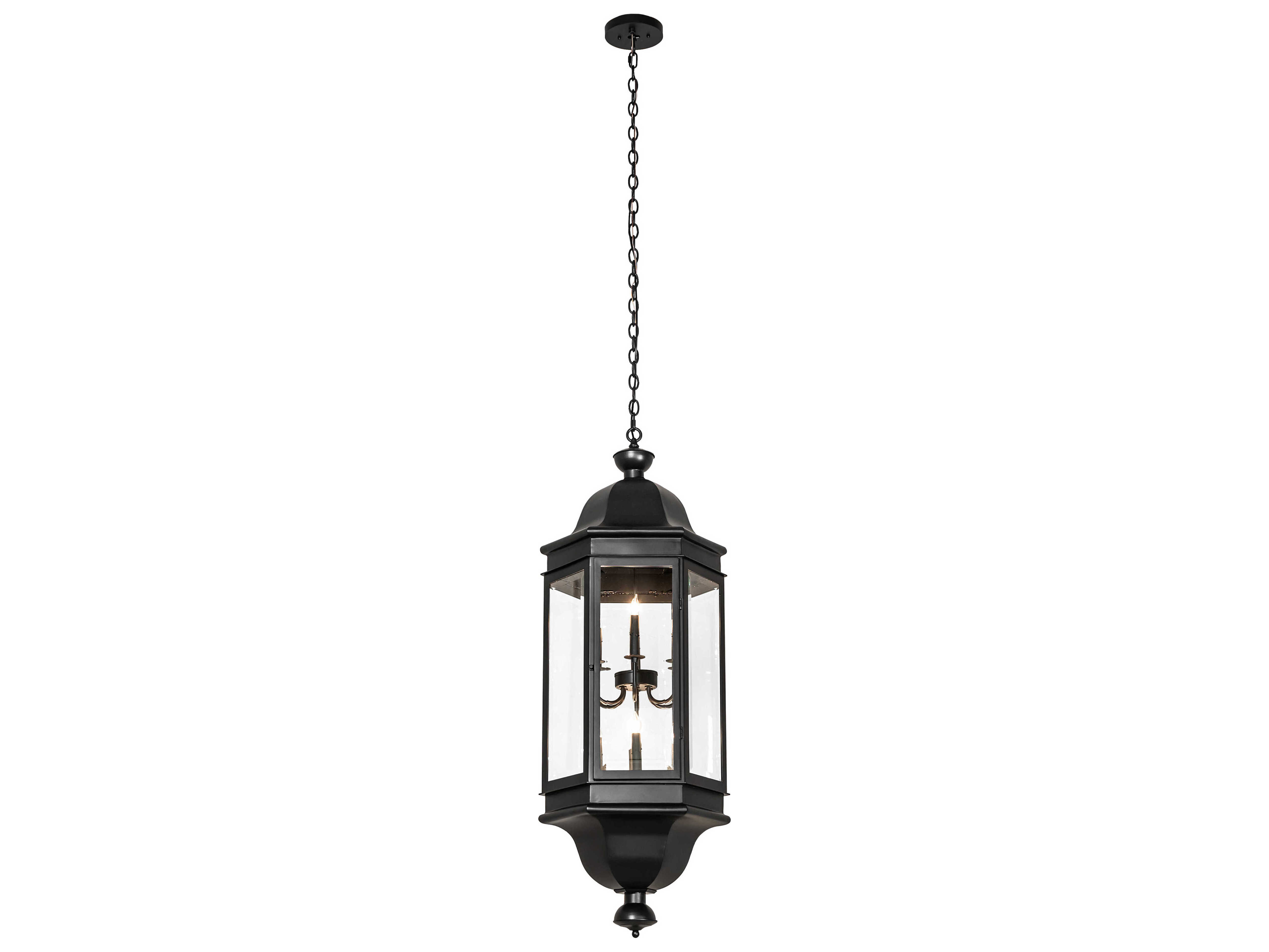 Meyda Gascony 12-Light Solar Black Pendant