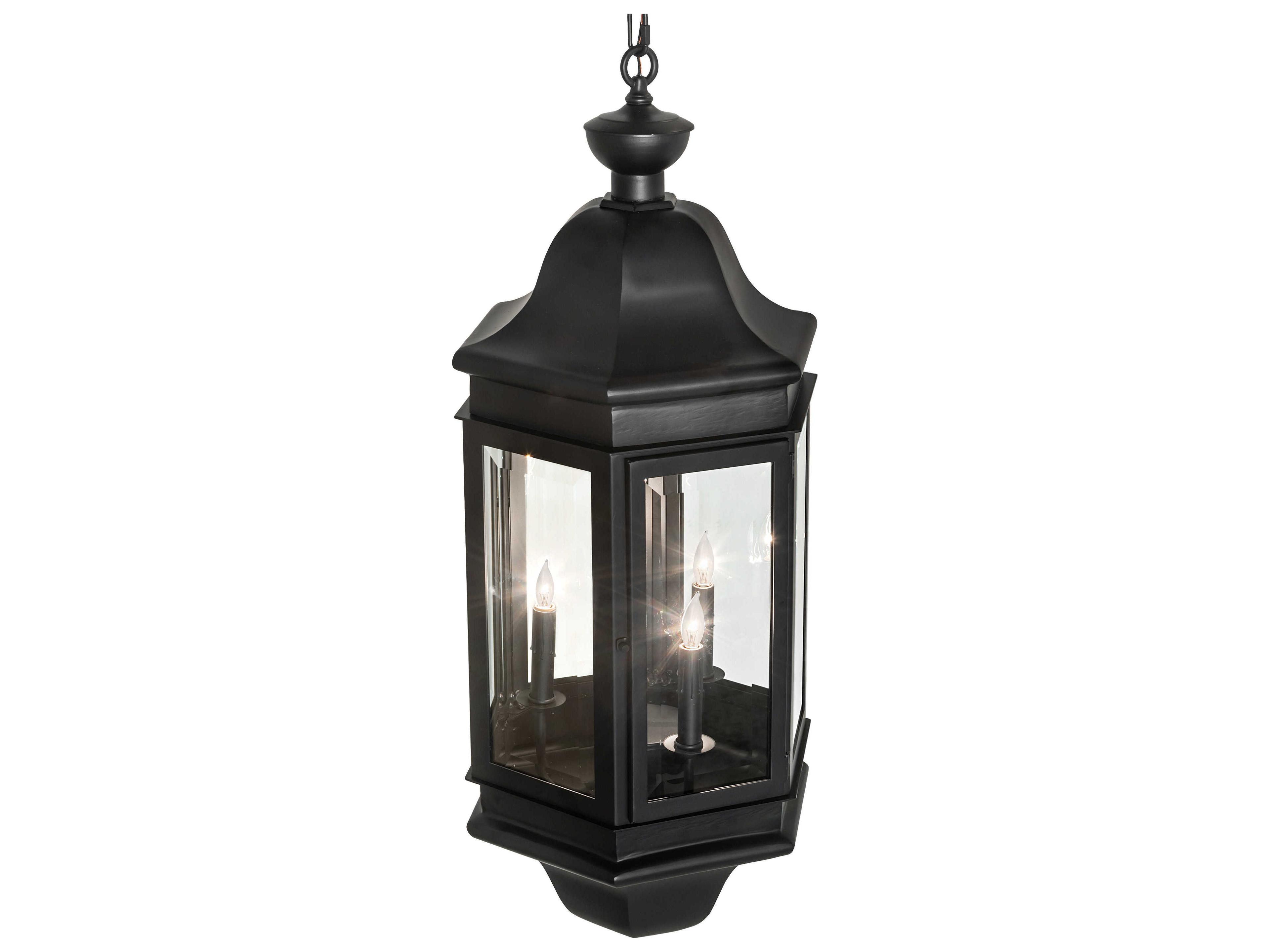 Meyda Gascony 15-Light Solar Black Traditional Lantern Pendant