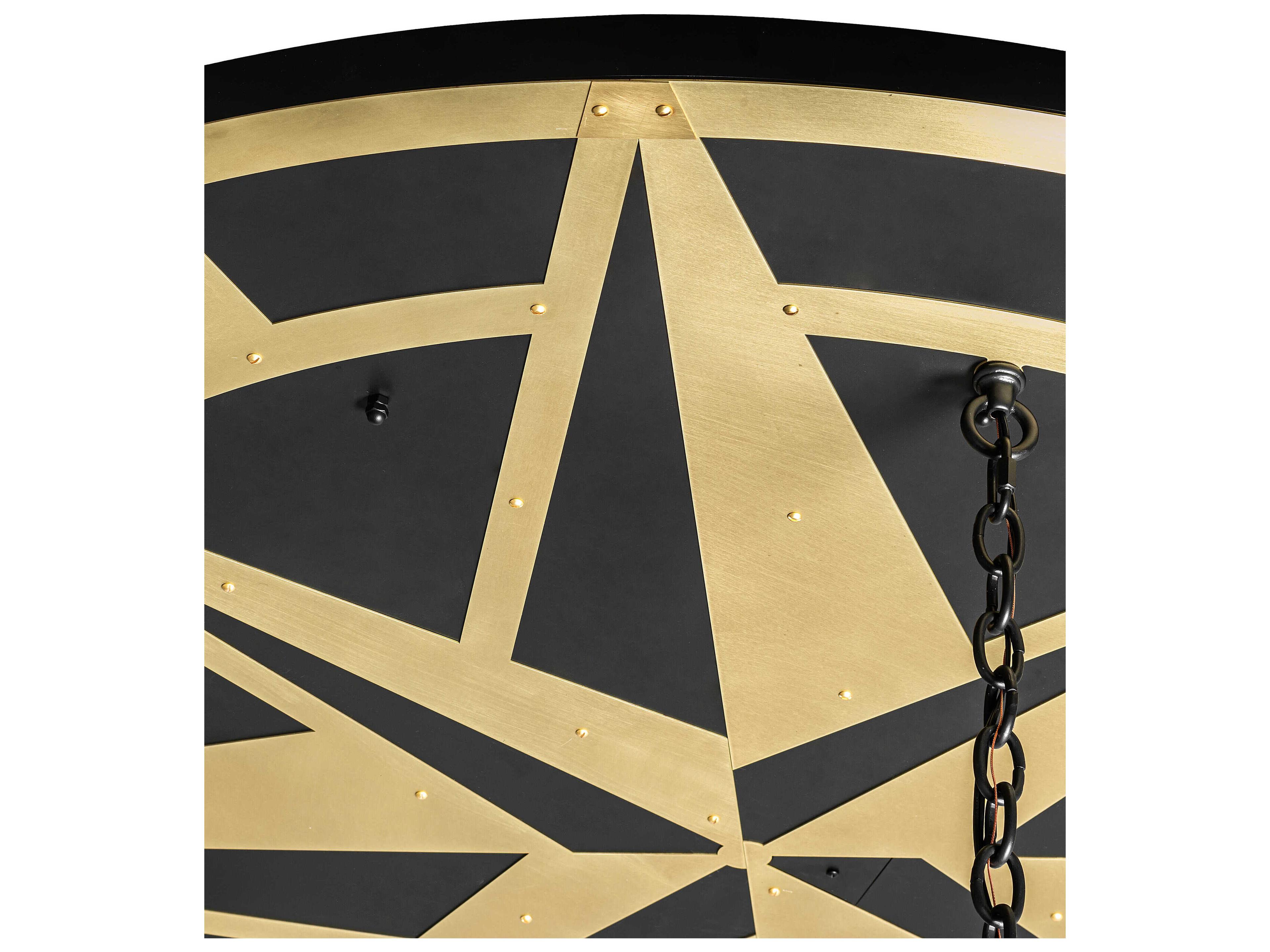 Meyda Gascony 15-Light Solar Black Traditional Lantern Pendant