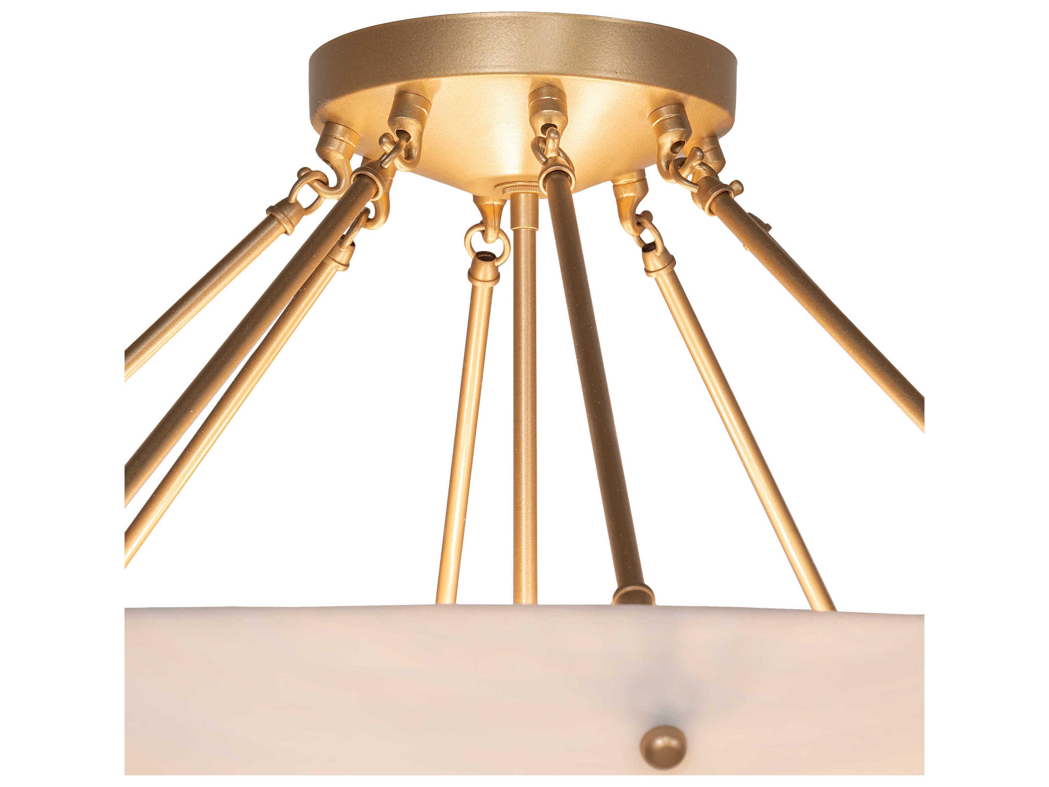 Meyda Madison 8-Light Gold Metallic Pendant