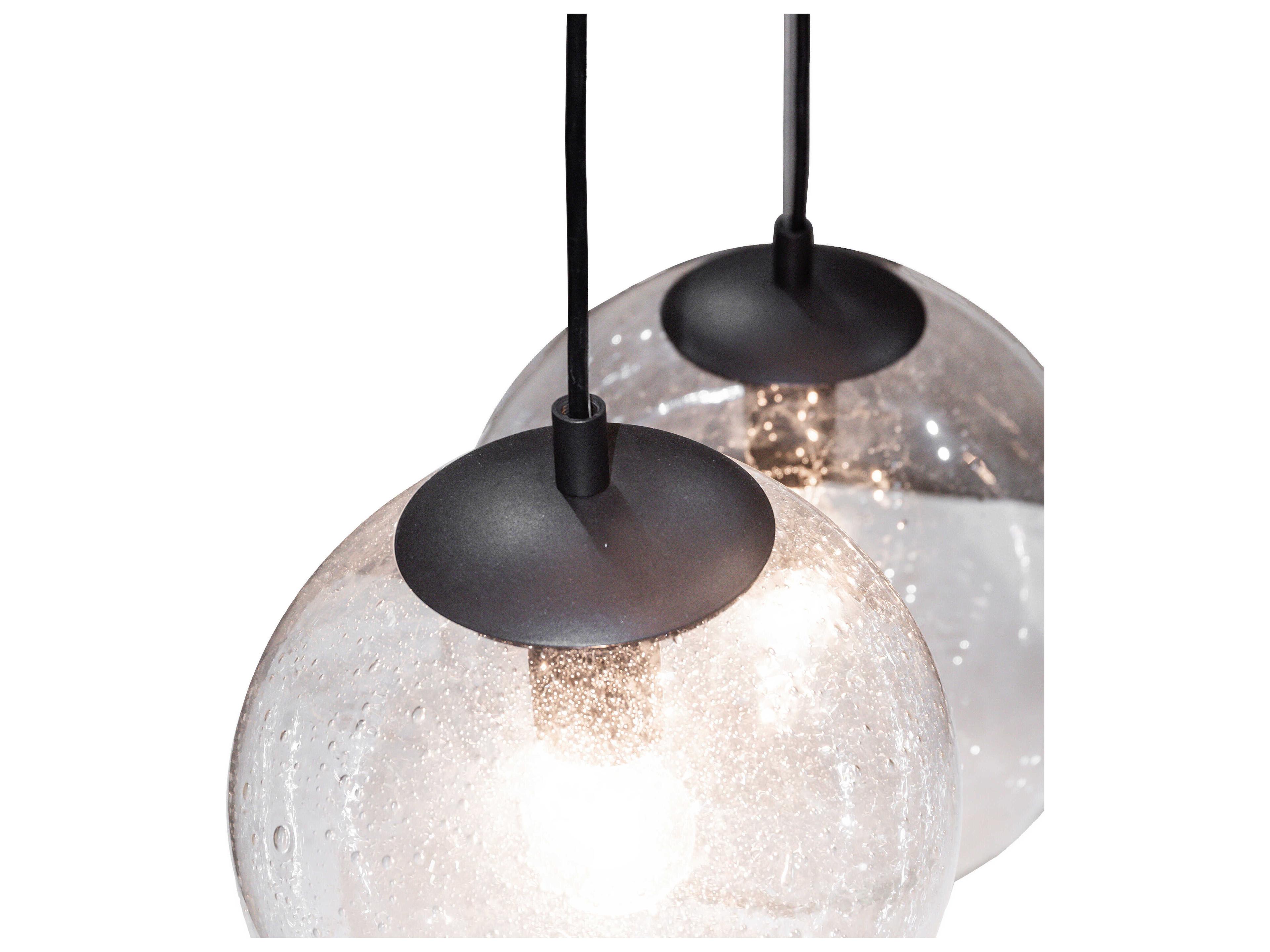 Meyda Bola 12-Light Charred Iron Black Globe Pendant