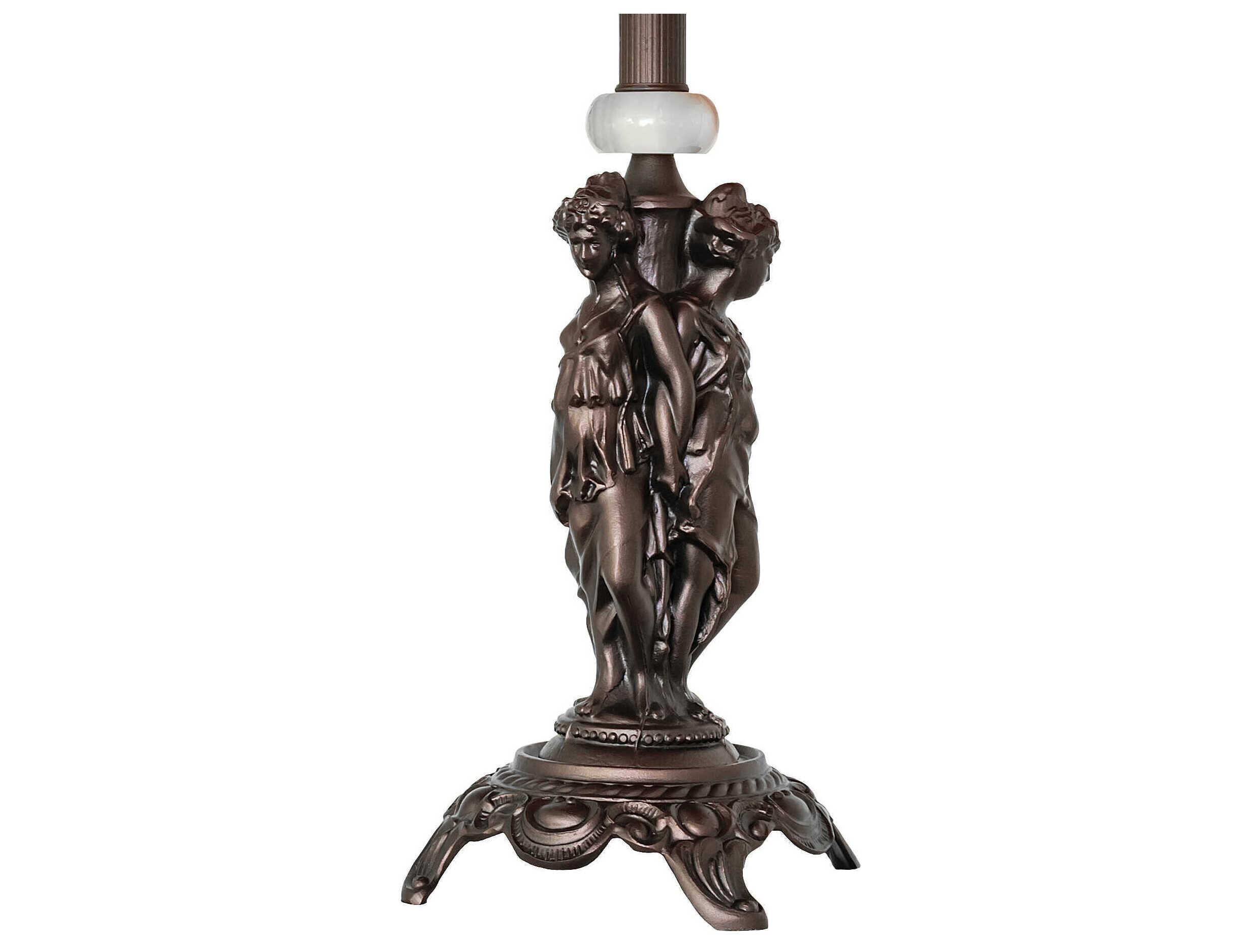 Meyda Anabelle Pink Art Glass Buffet Lamp