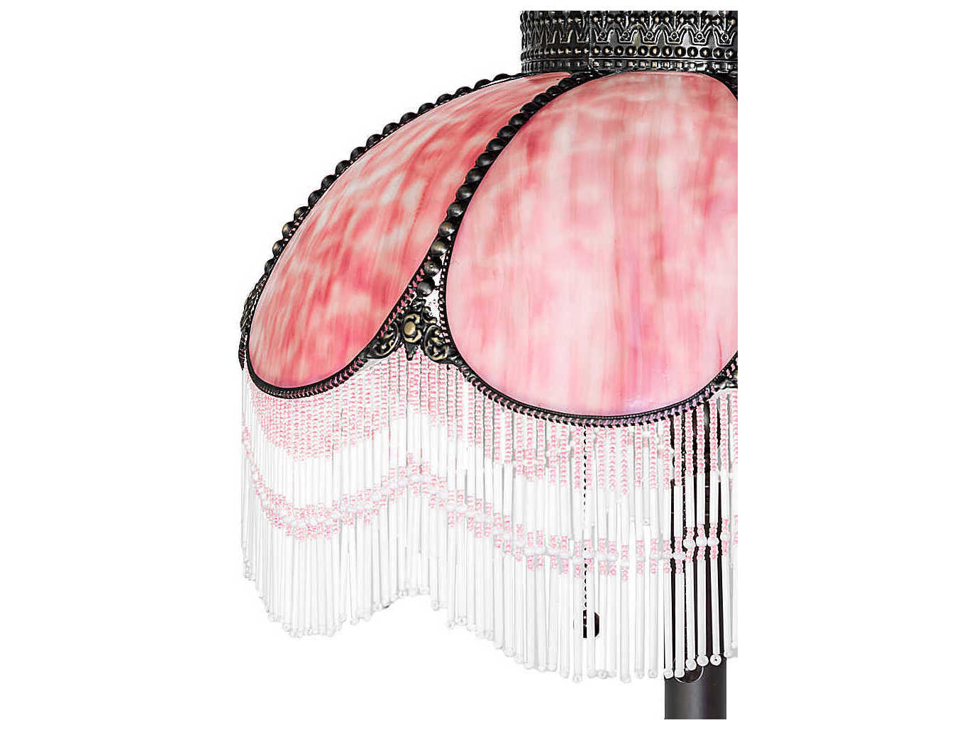 Meyda Annabelle Pink Art Glass Floor Lamp