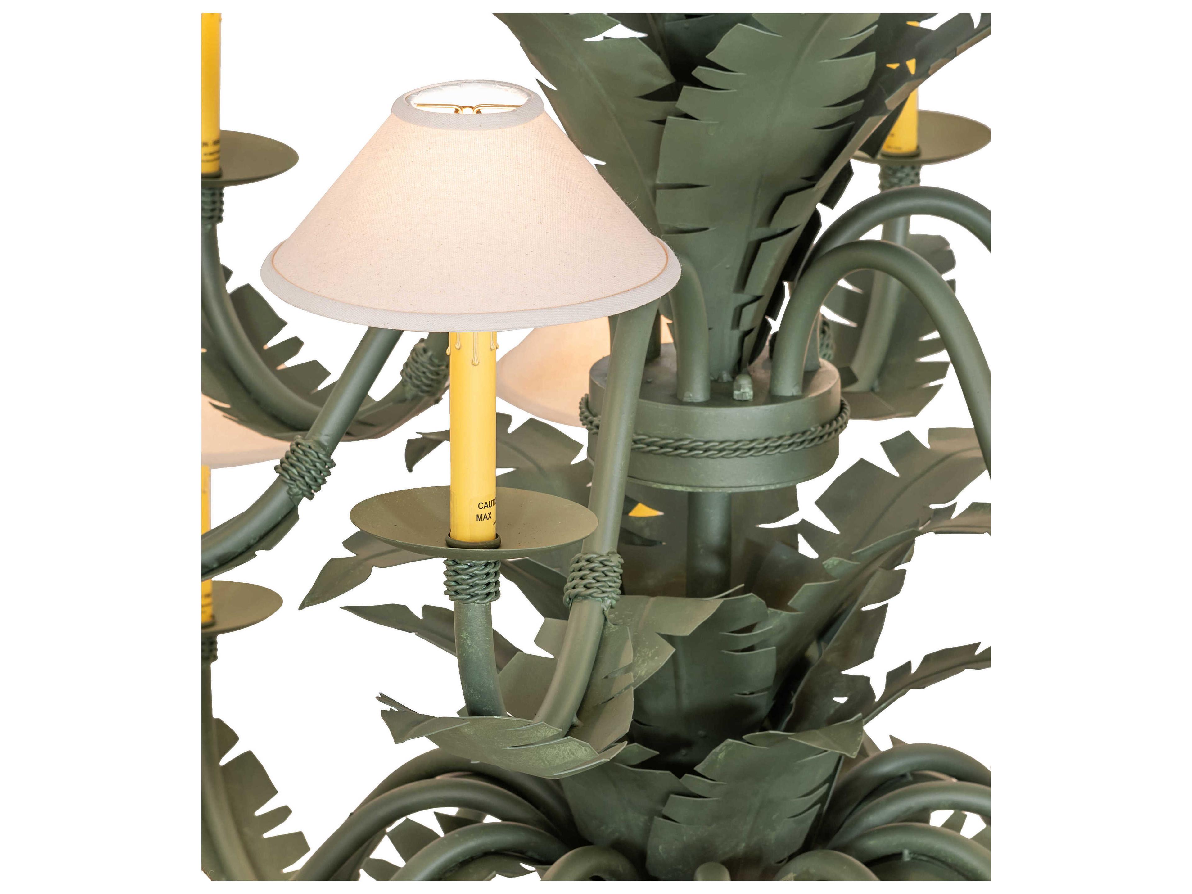 Meyda Tiki 18-Light Avocado Peel Chandelier