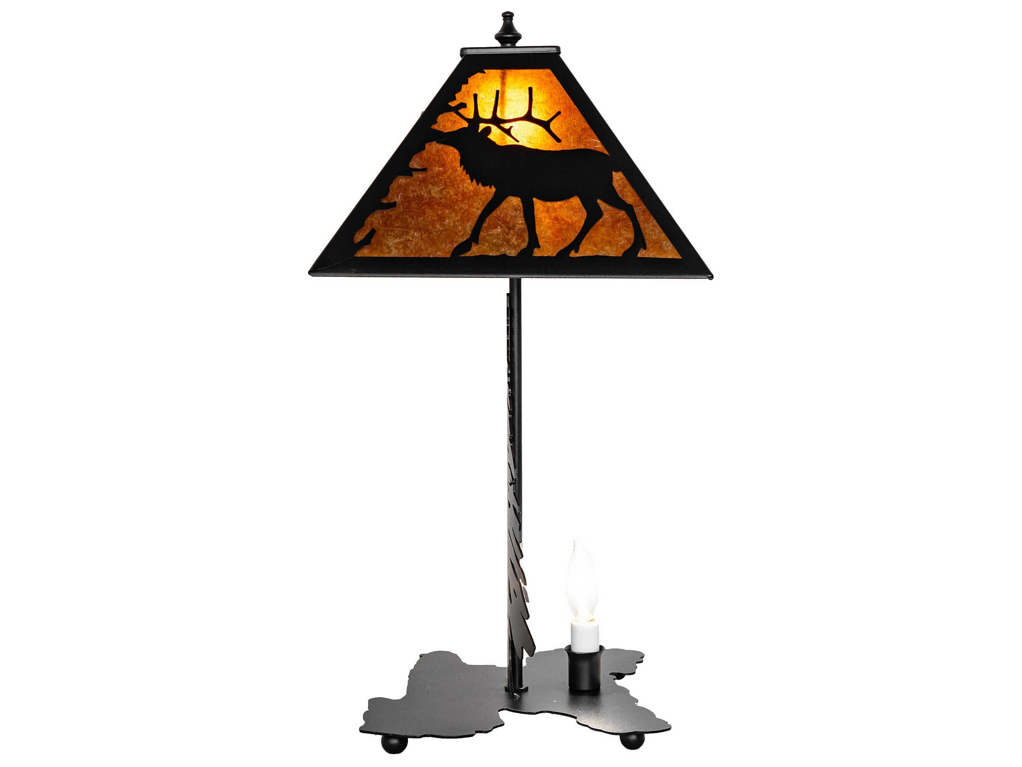 Meyda Lone Elk  Table Lamp