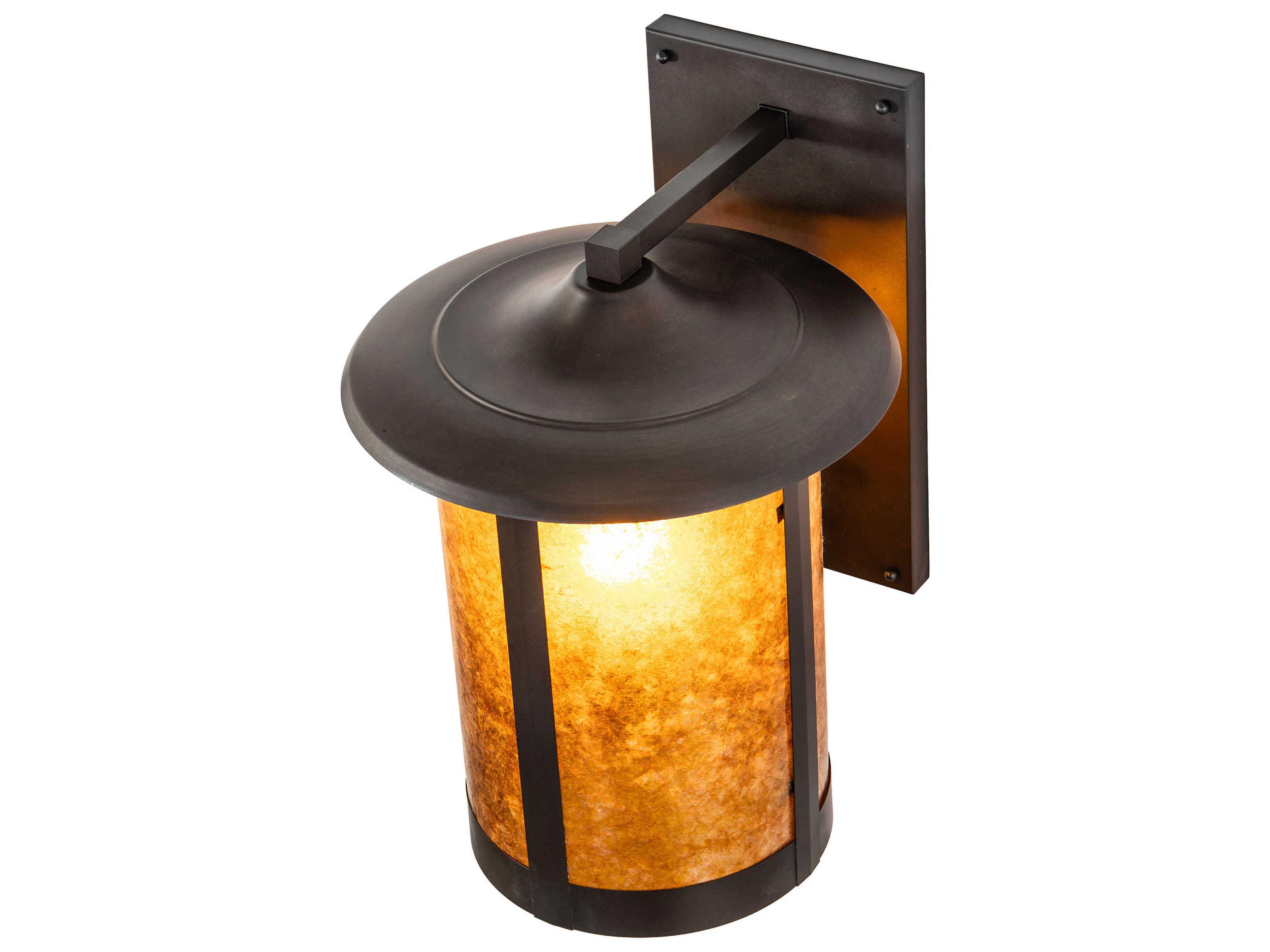 Meyda Fulton 1-Light Craftsman Brown Wall Sconce
