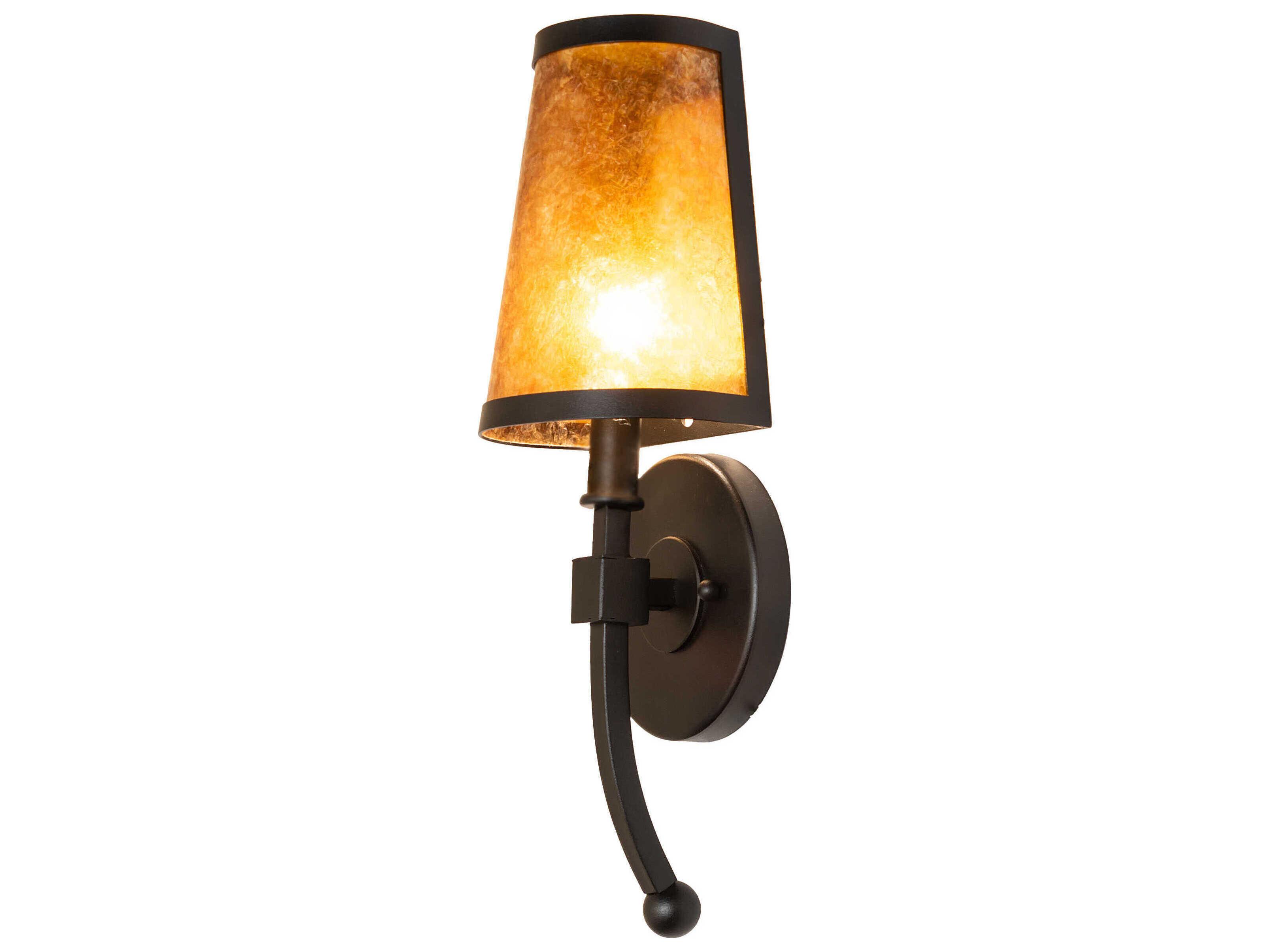 Meyda Verheven 1-Light Textured Black Traditional Wall Sconce