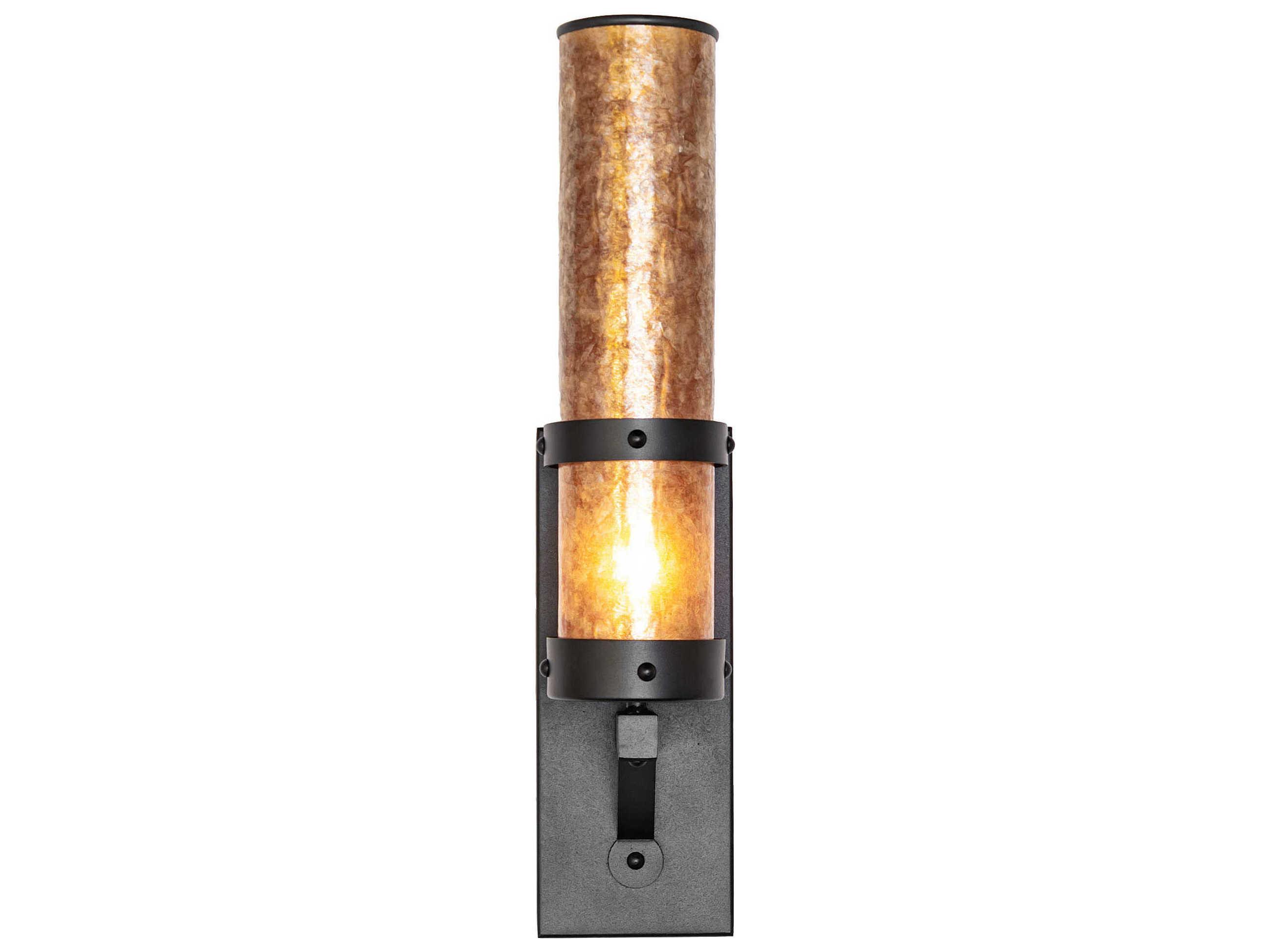 Meyda Parker 1-Light Textured Black Wall Sconce