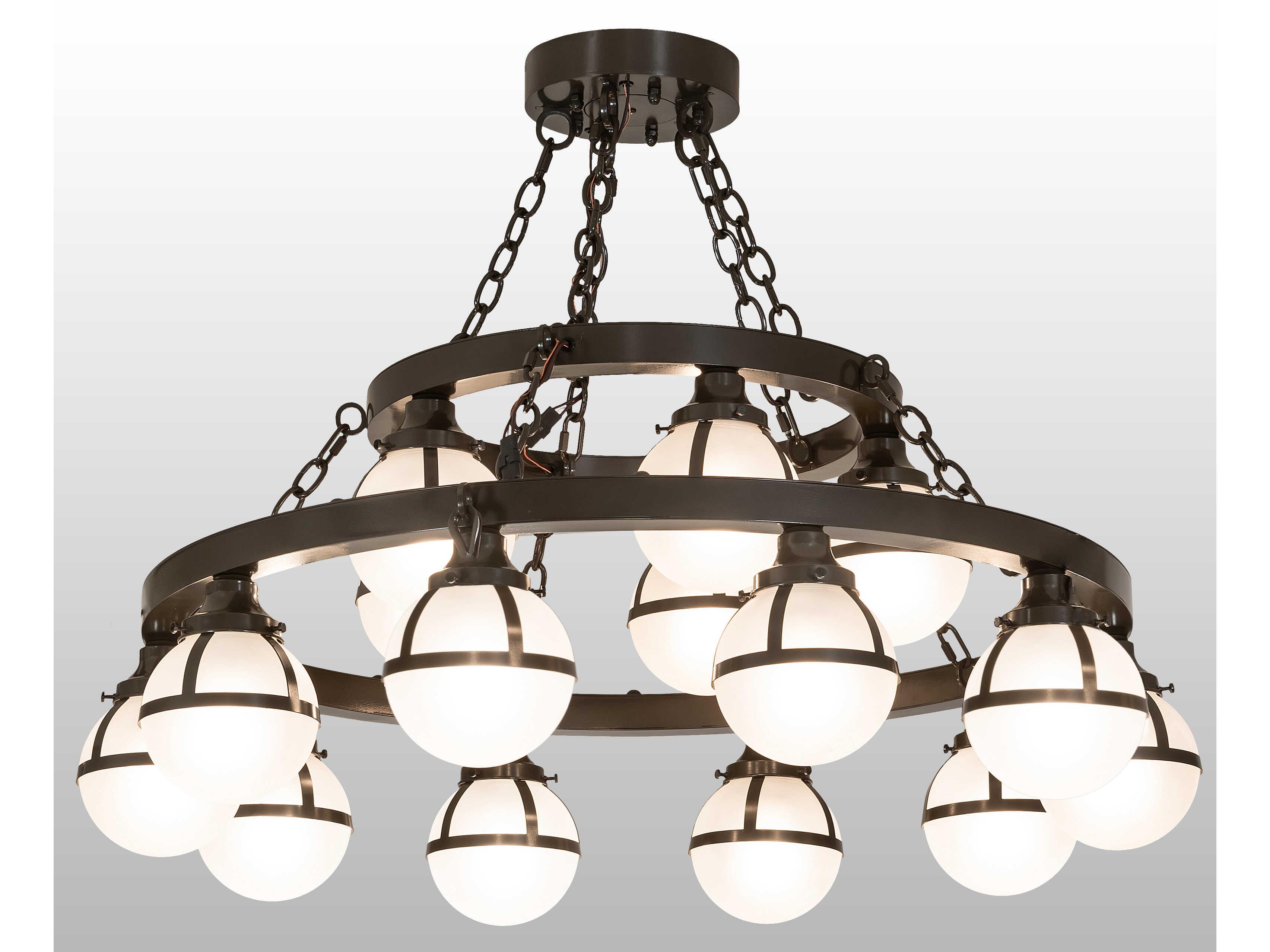 Meyda Bola 15-Light Castle Bronze Chandelier