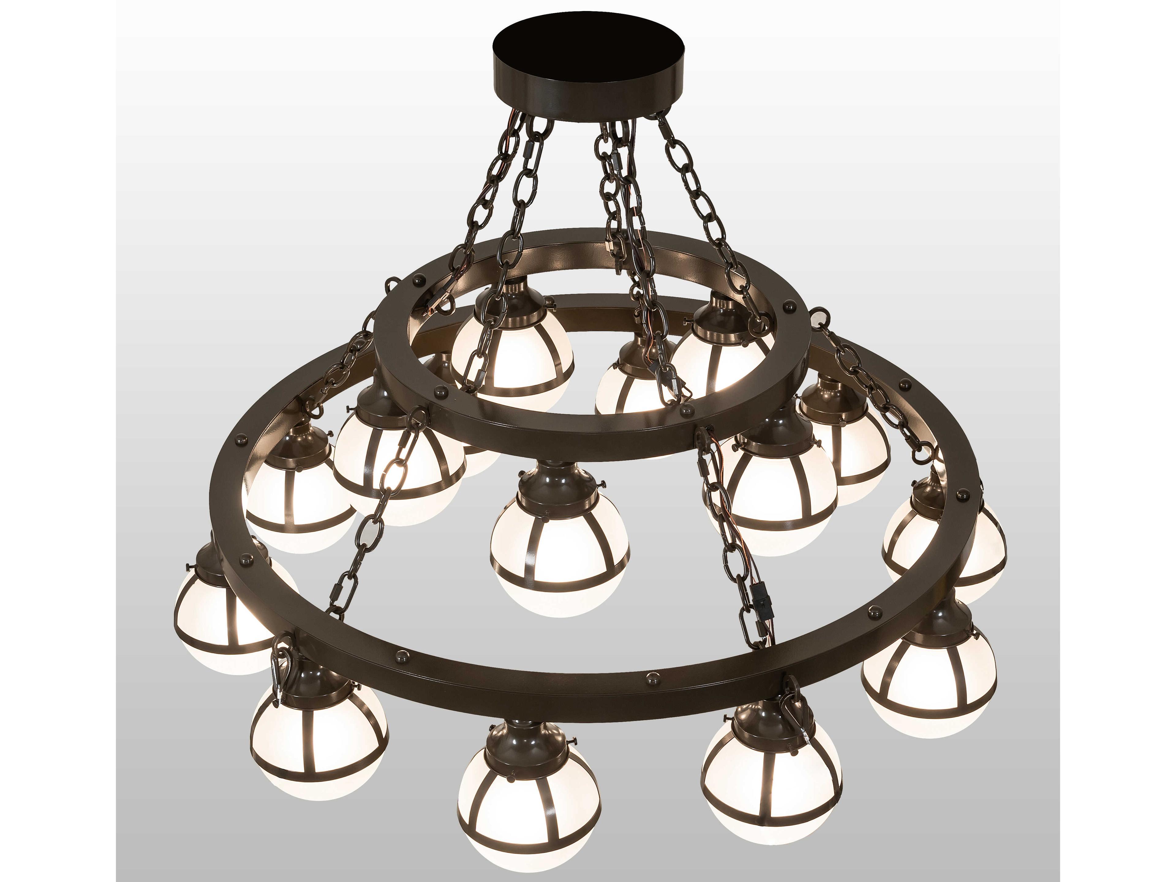 Meyda Bola 15-Light Castle Bronze Chandelier