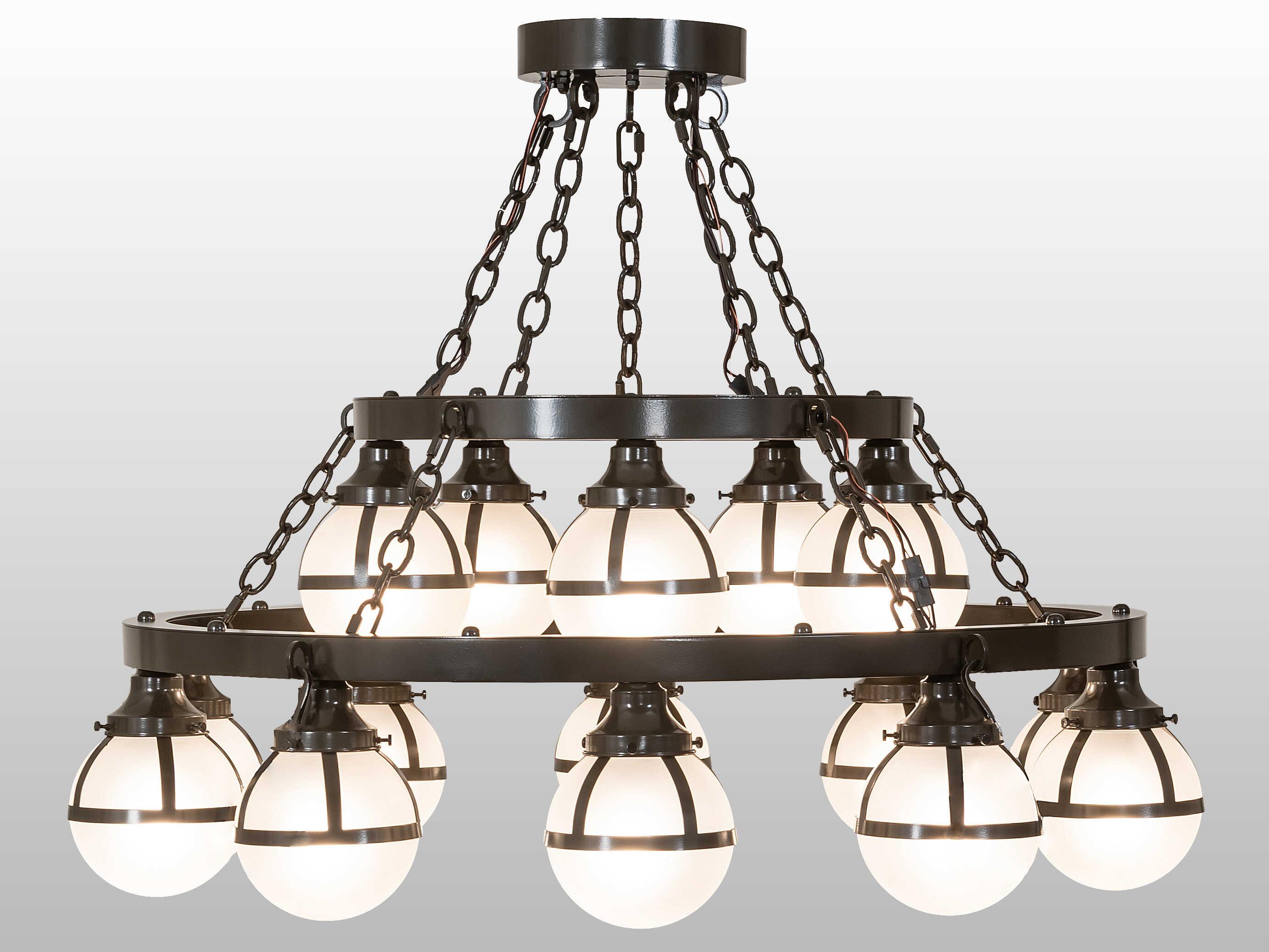 Meyda Bola 15-Light Castle Bronze Chandelier