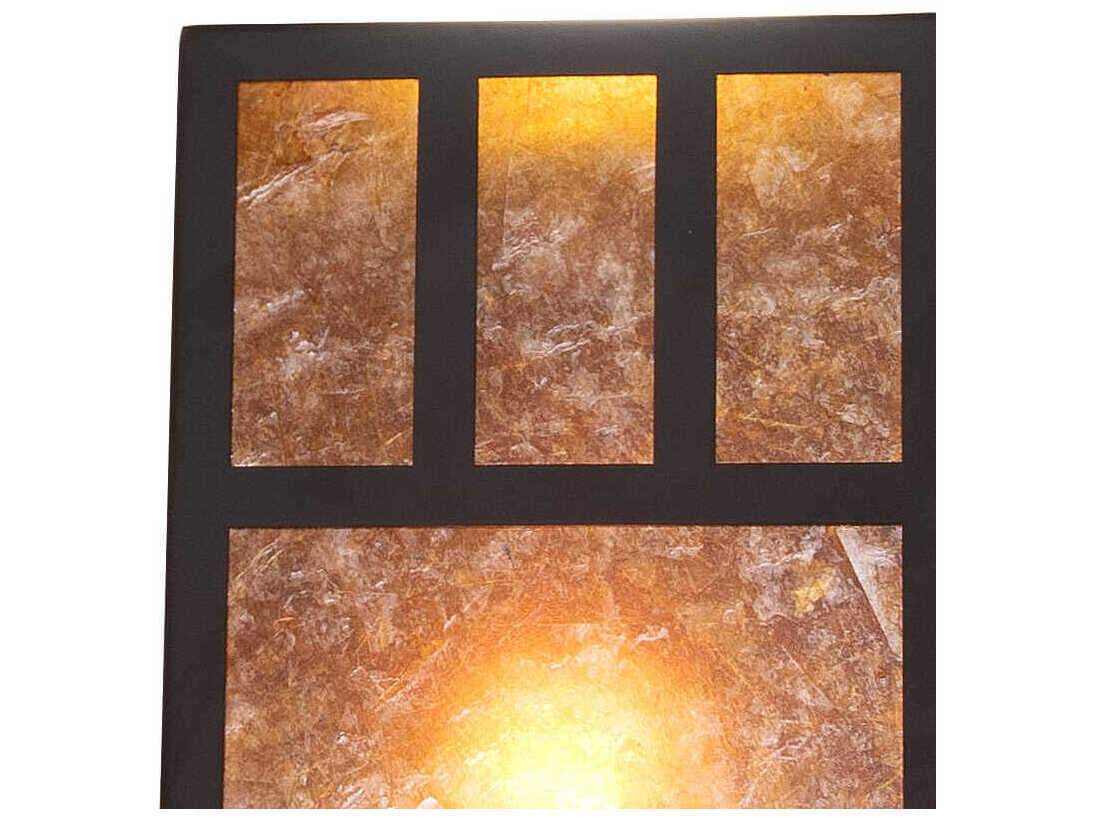 Meyda Hyde Park 3-Light Craftsman Brown Wall Sconce