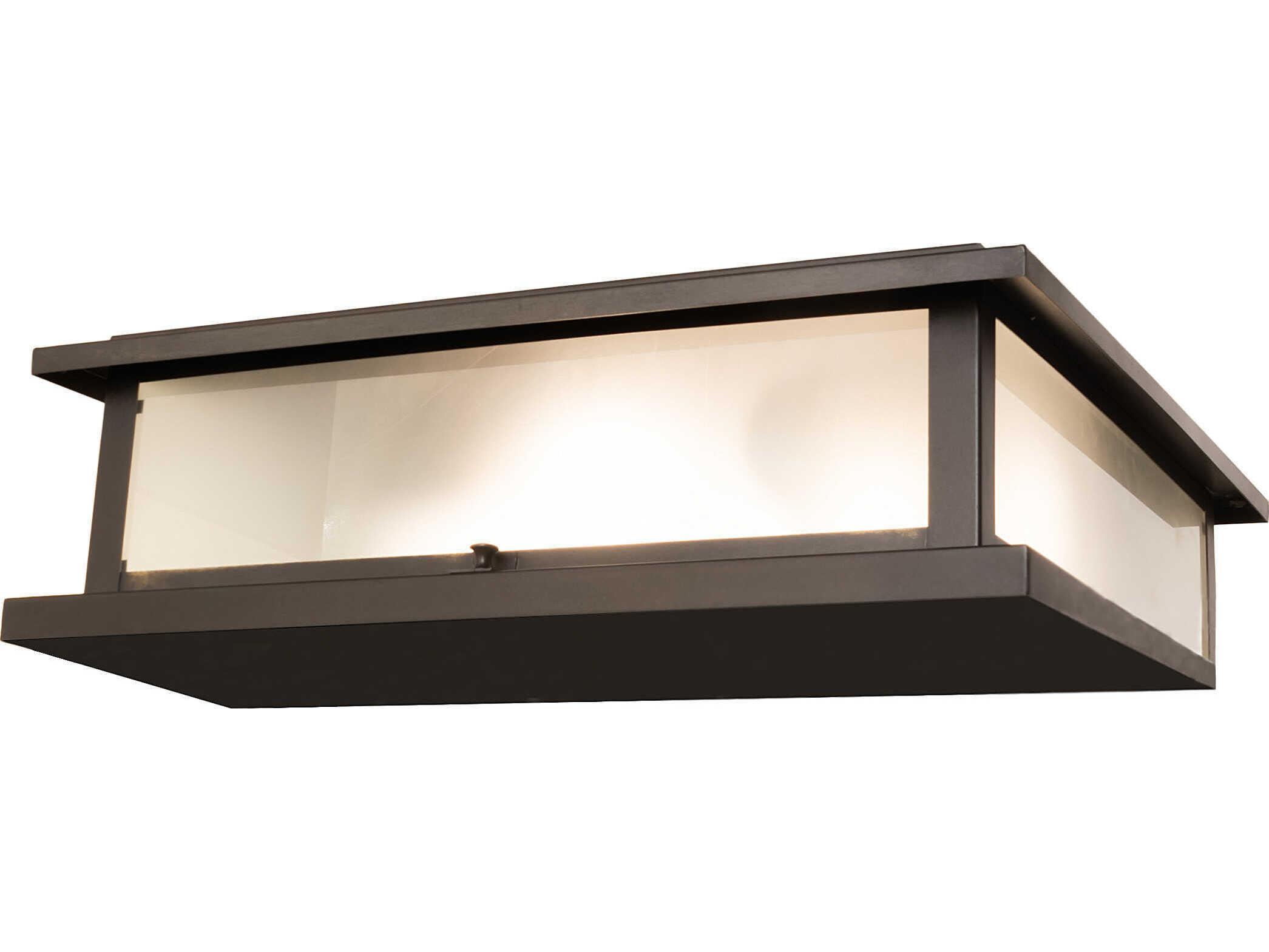 Meyda Seneca 4-Light Black Patina Outdoor Pier Mount