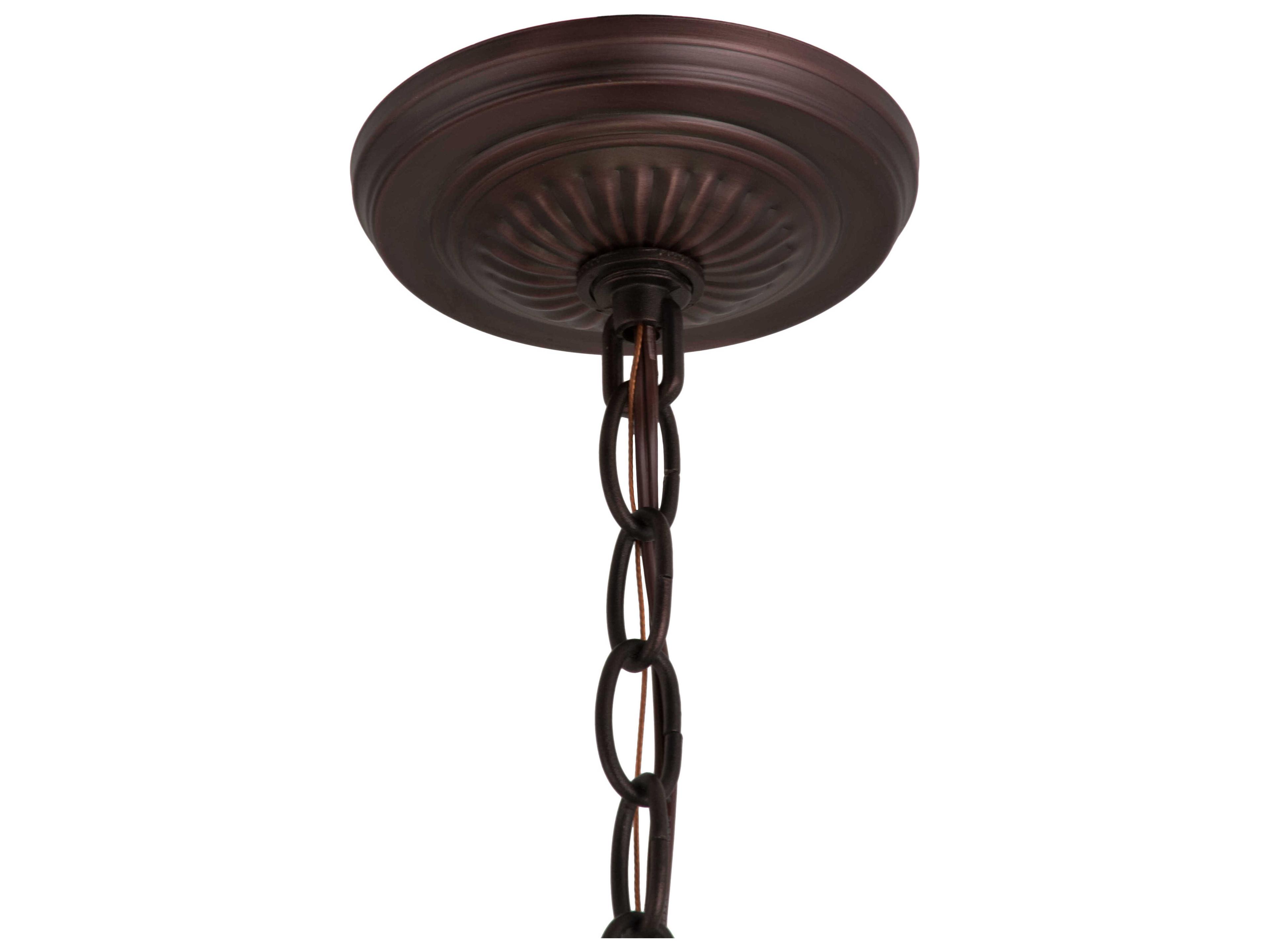 Meyda Tiffany Wisteria 1-Light Petal Pink / Amethyst Blue / Dark Mauve Mini Pendant