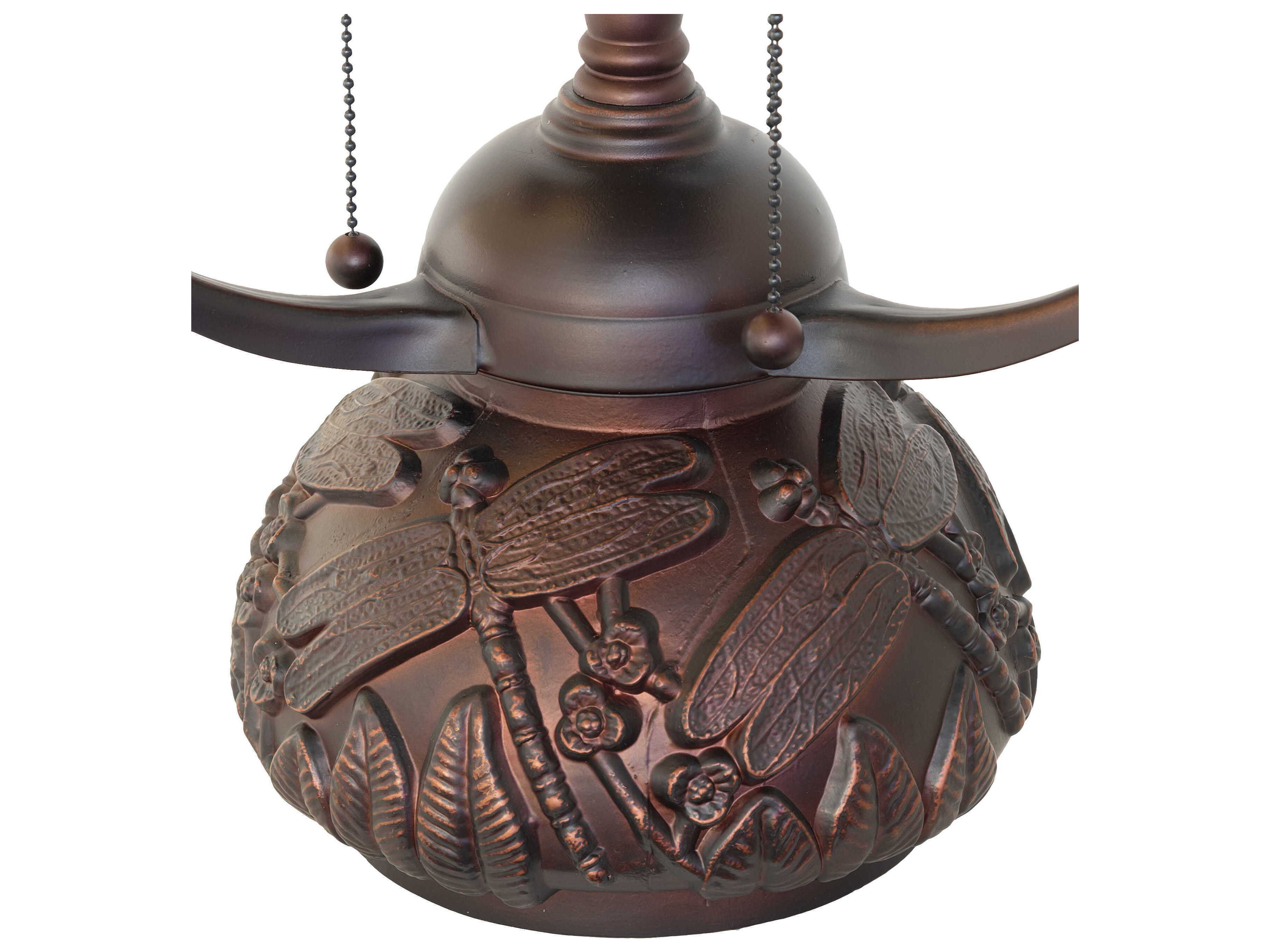 Meyda Tiffany Poppy Antique / Mahogany Bronze Table Lamp