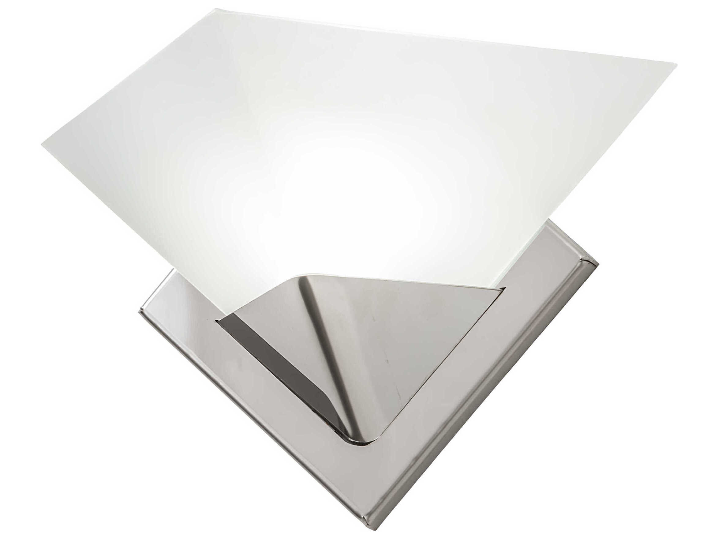 Meyda Tempe 1-Light Polished Stainless Steel Wall Sconce