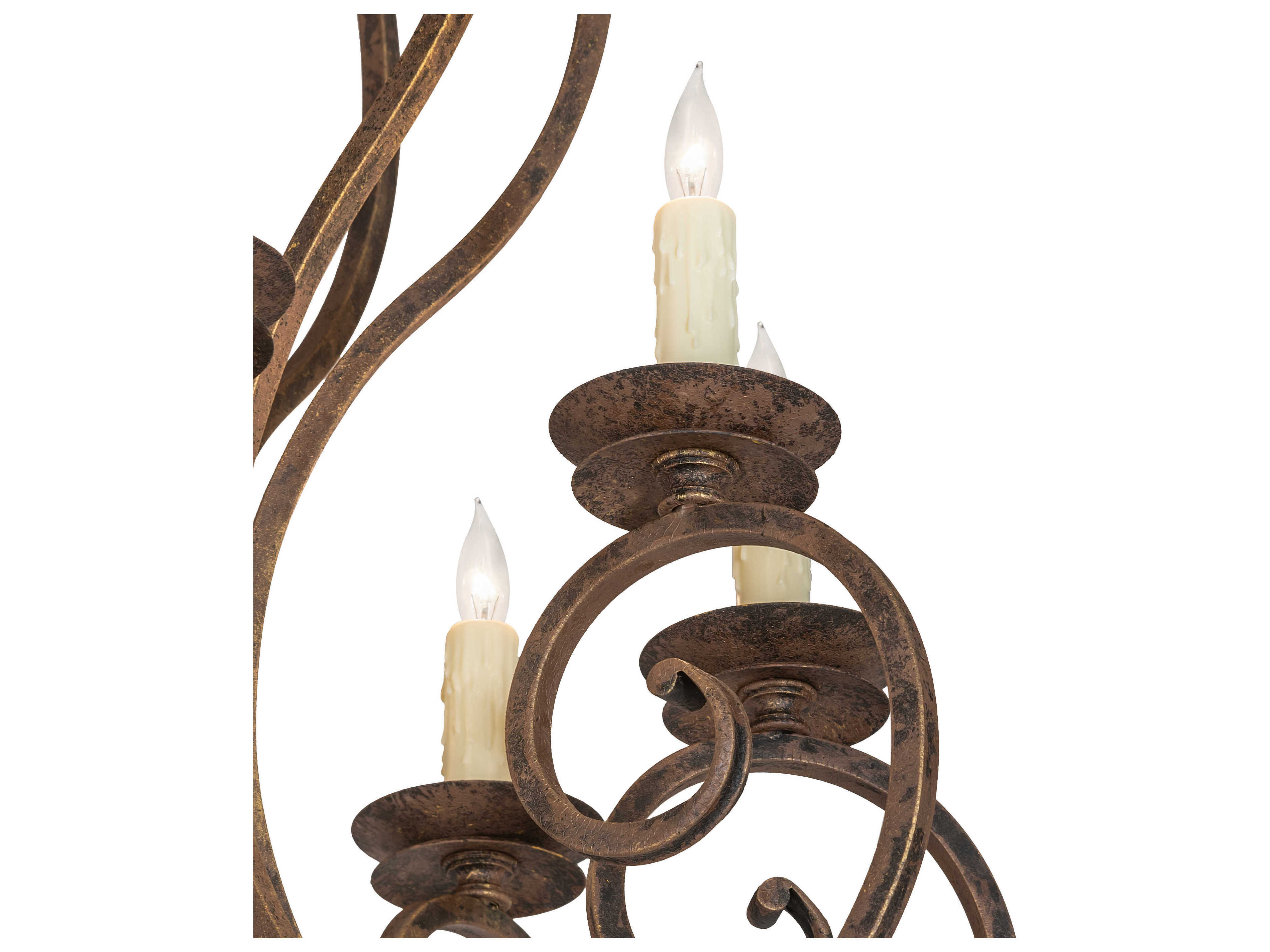 Meyda Fernando 24-Light Antiquity Bronze Traditional Tiered Chandelier