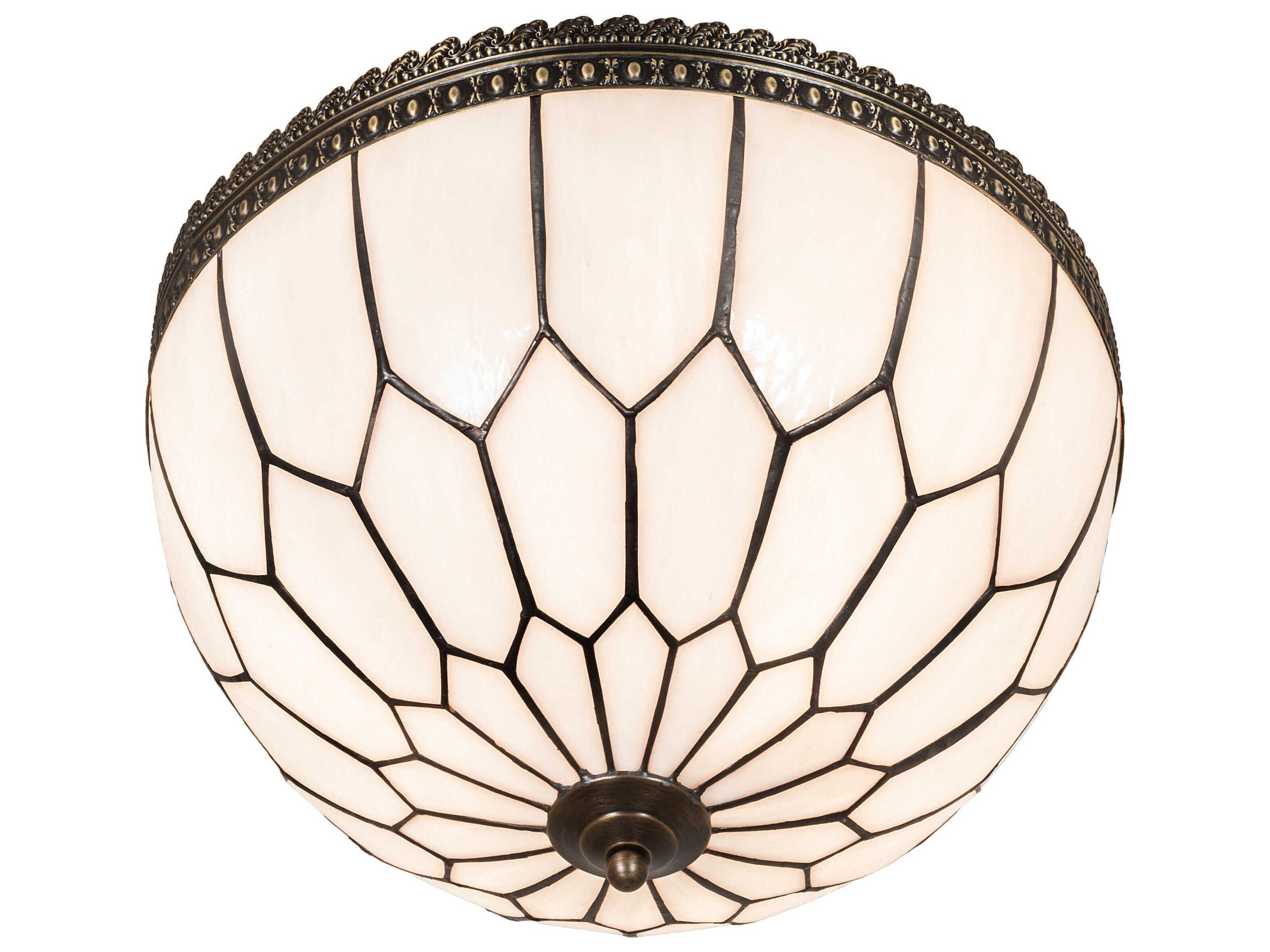 Meyda Vincent Honeycomb 1-Light Bronze Traditional Bowl Pendant