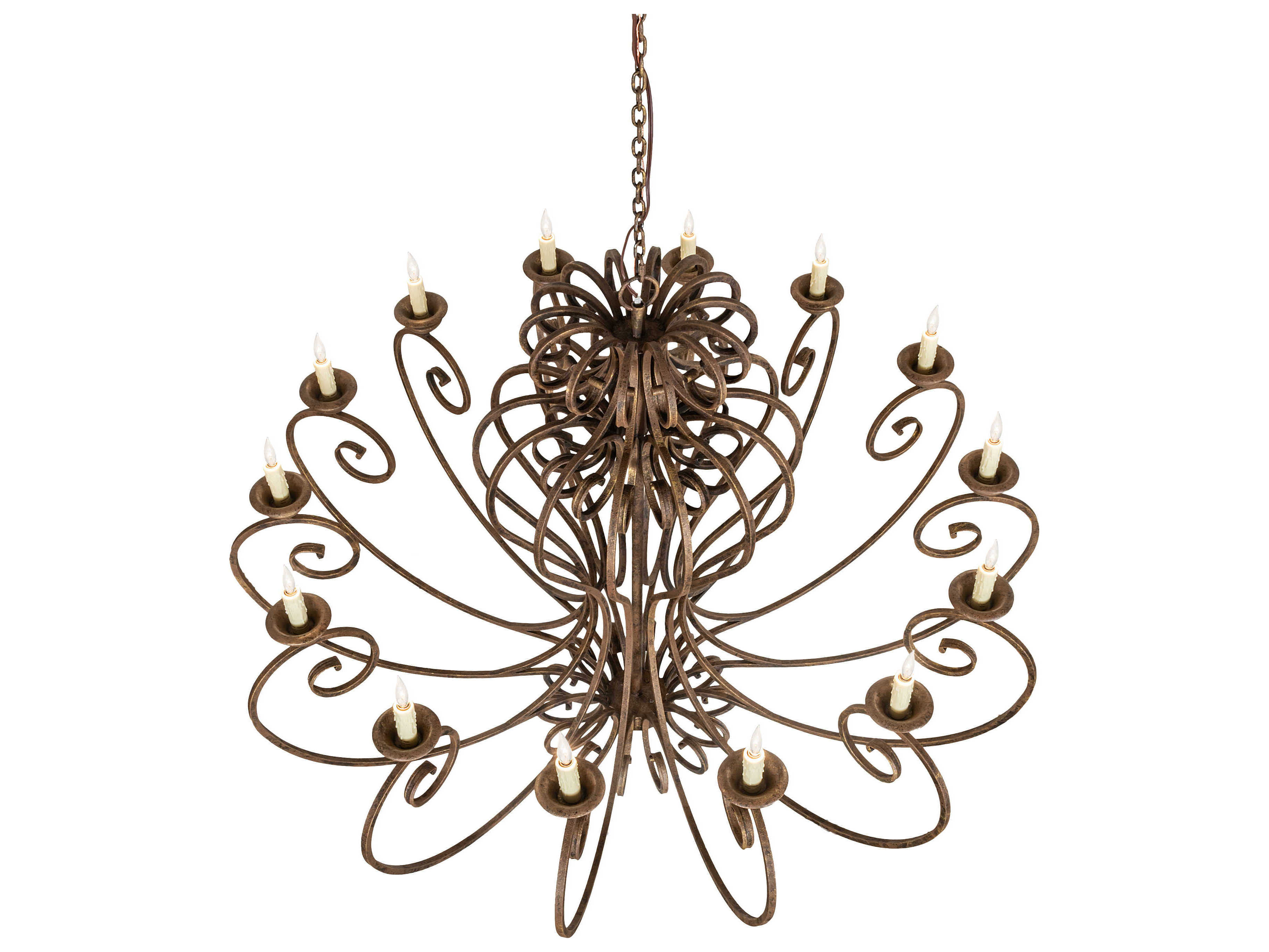 Meyda Fernando 14-Light Antiquity Bronze Traditional Chandelier