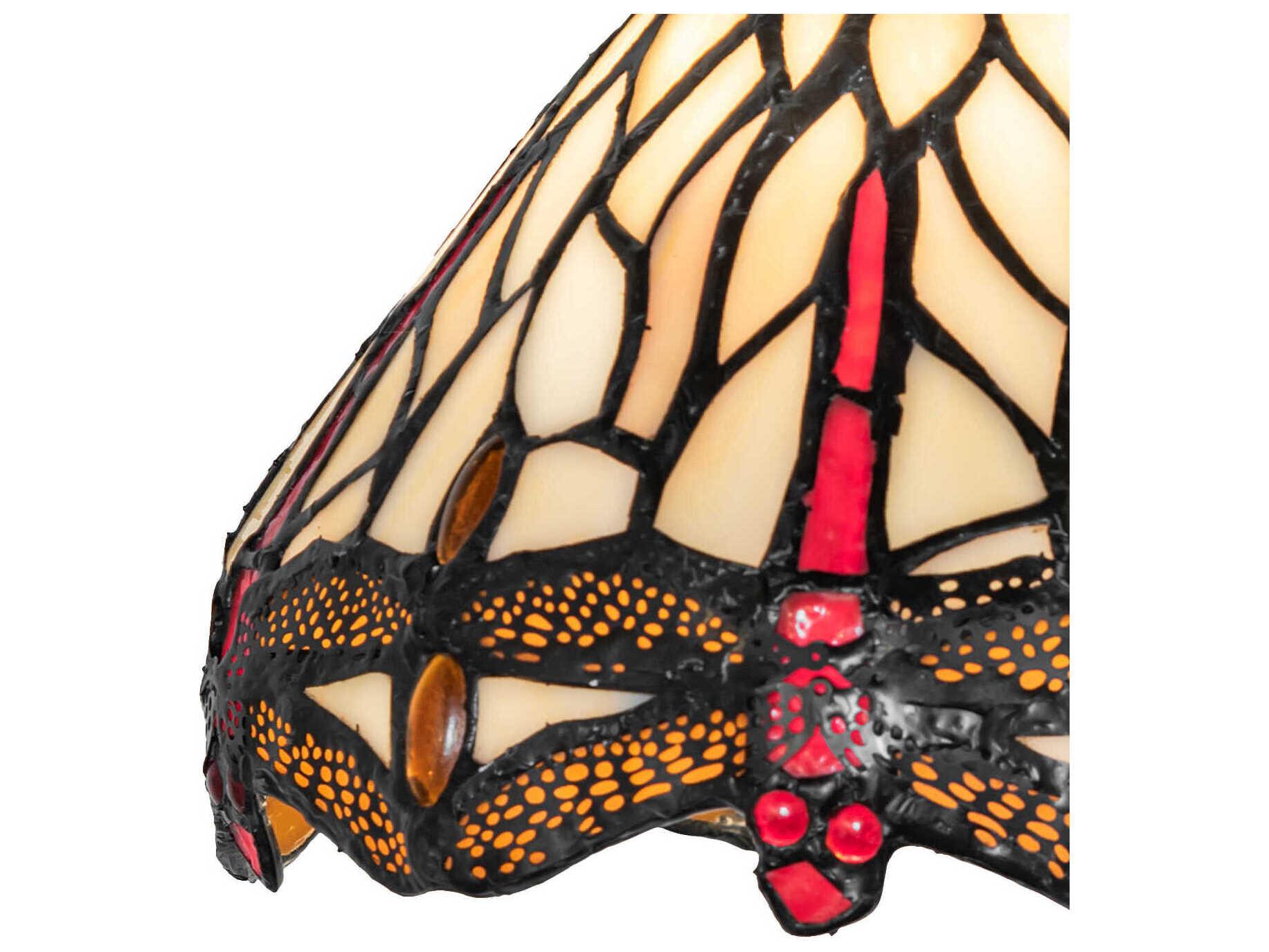 Meyda Tiffany Hanginghead Dragonfly 1-Light Mahogany Bronze Wall Sconce