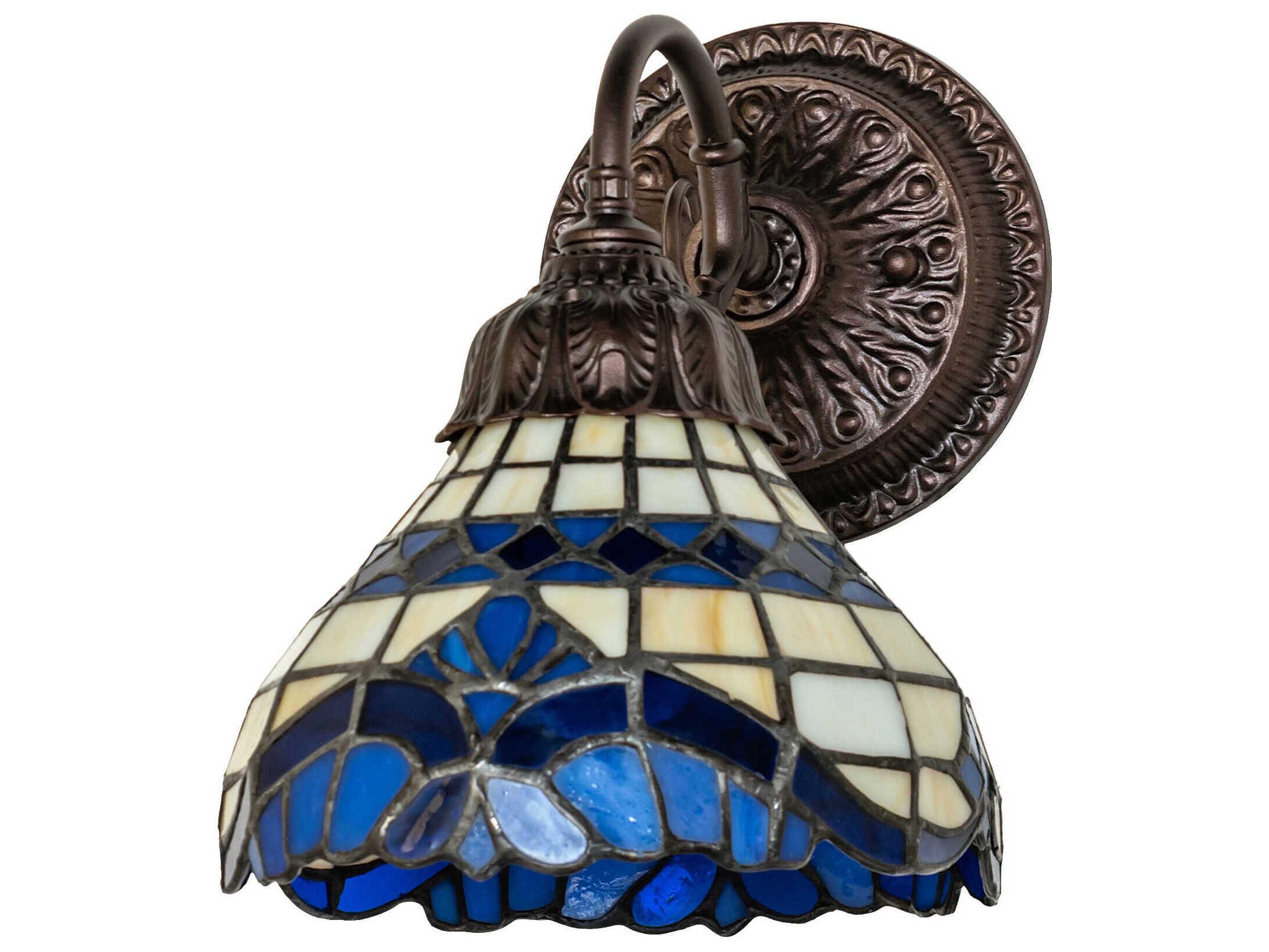 Meyda Baroque 1-Light Mahogany Bronze Wall Sconce