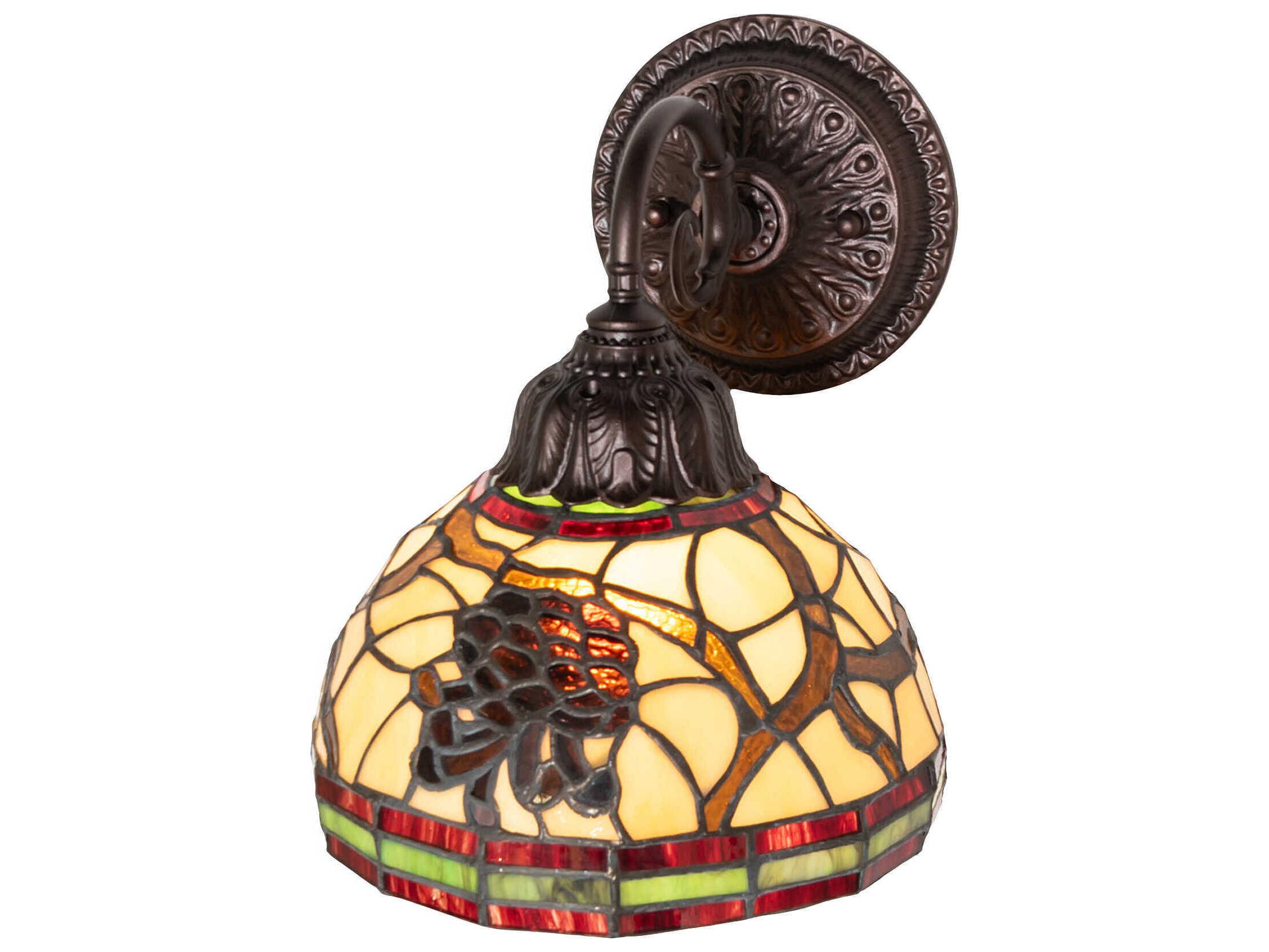 Meyda Pinecone 1-Light Mahogany Bronze Wall Sconce