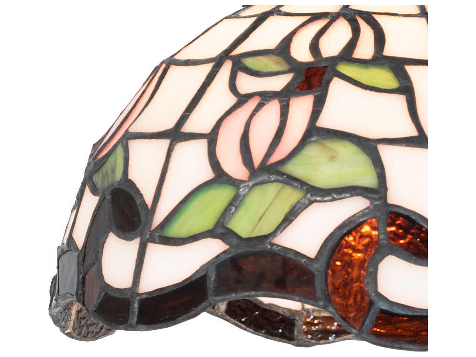 Meyda Roseborder 1-Light Mahogany Bronze Wall Sconce