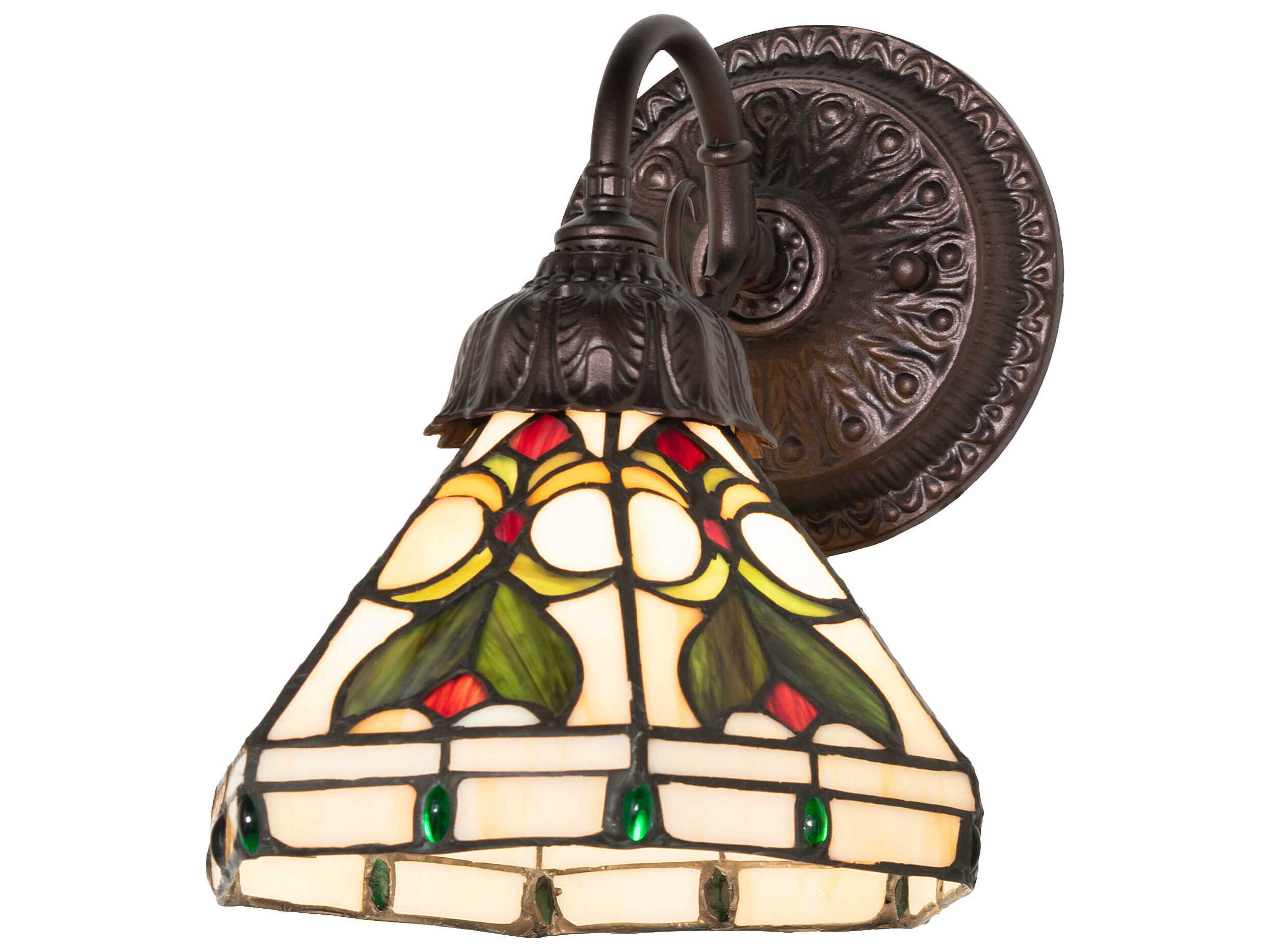 Meyda Middleton 1-Light Mahogany Bronze Wall Sconce