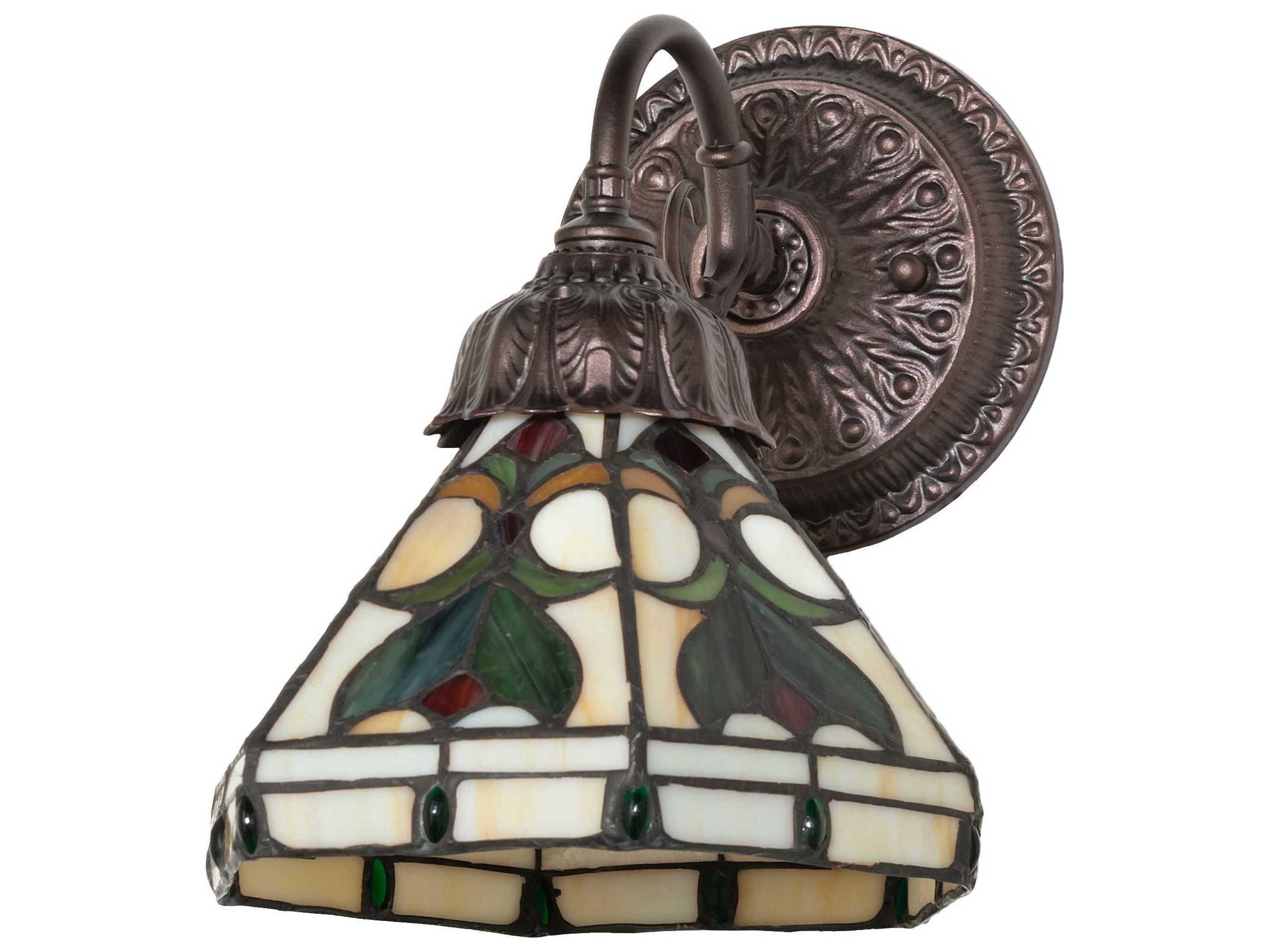 Meyda Middleton 1-Light Mahogany Bronze Wall Sconce