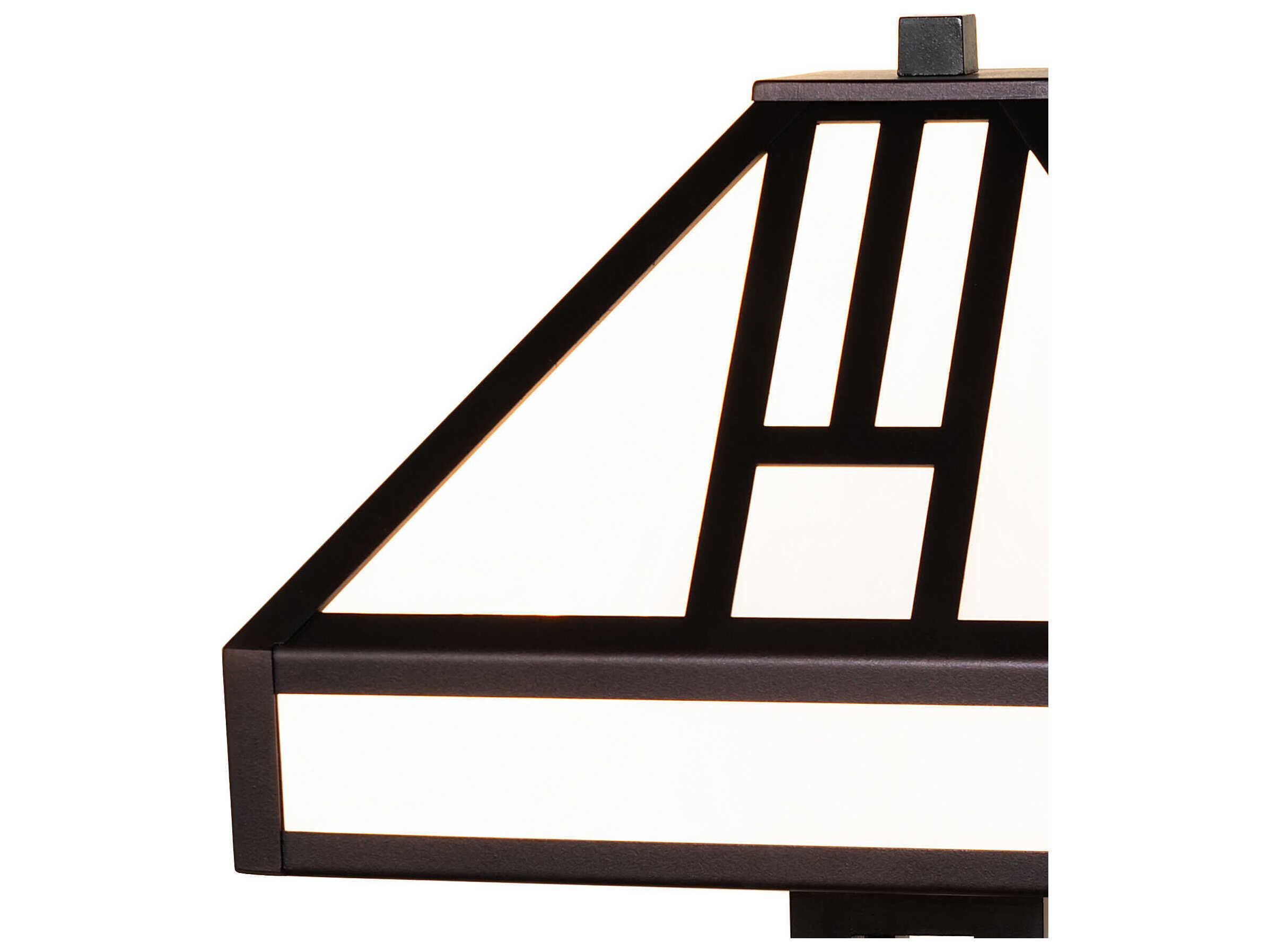 Meyda Mission White Opal Glass Table Lamp