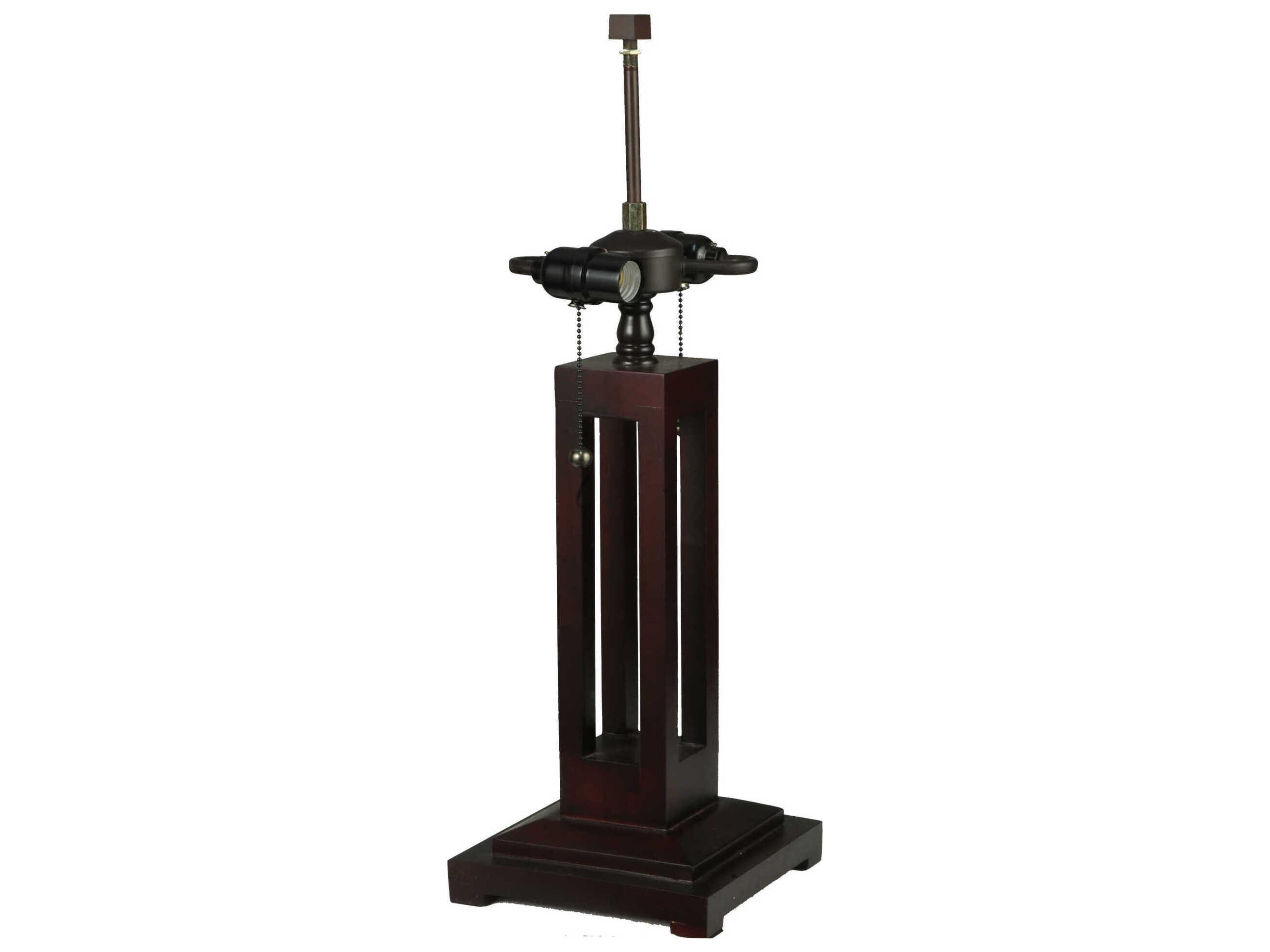 Meyda Mission White Opal Glass Table Lamp