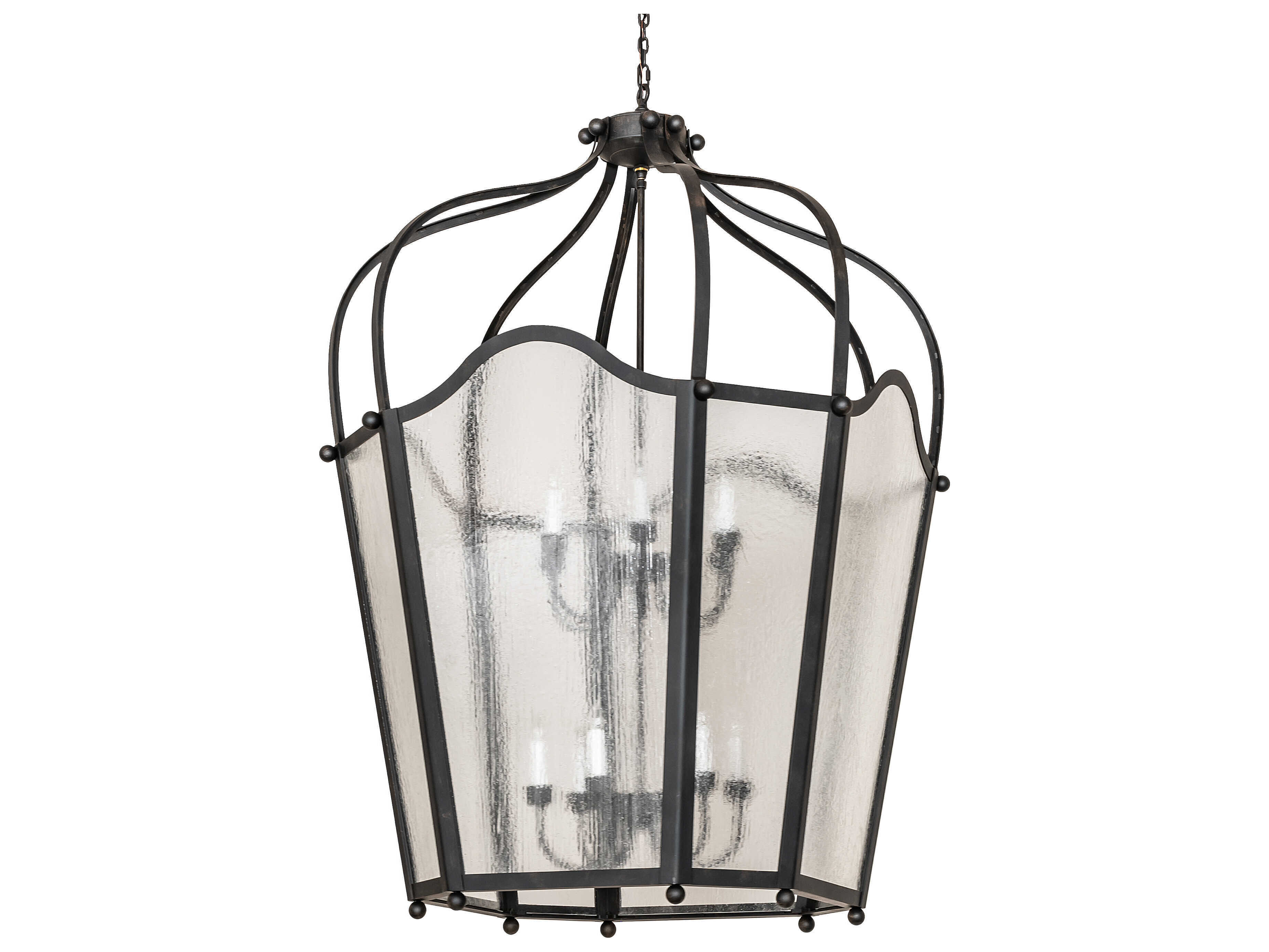 Meyda Citadel 12-Light Blackened Steel Traditional Pendant