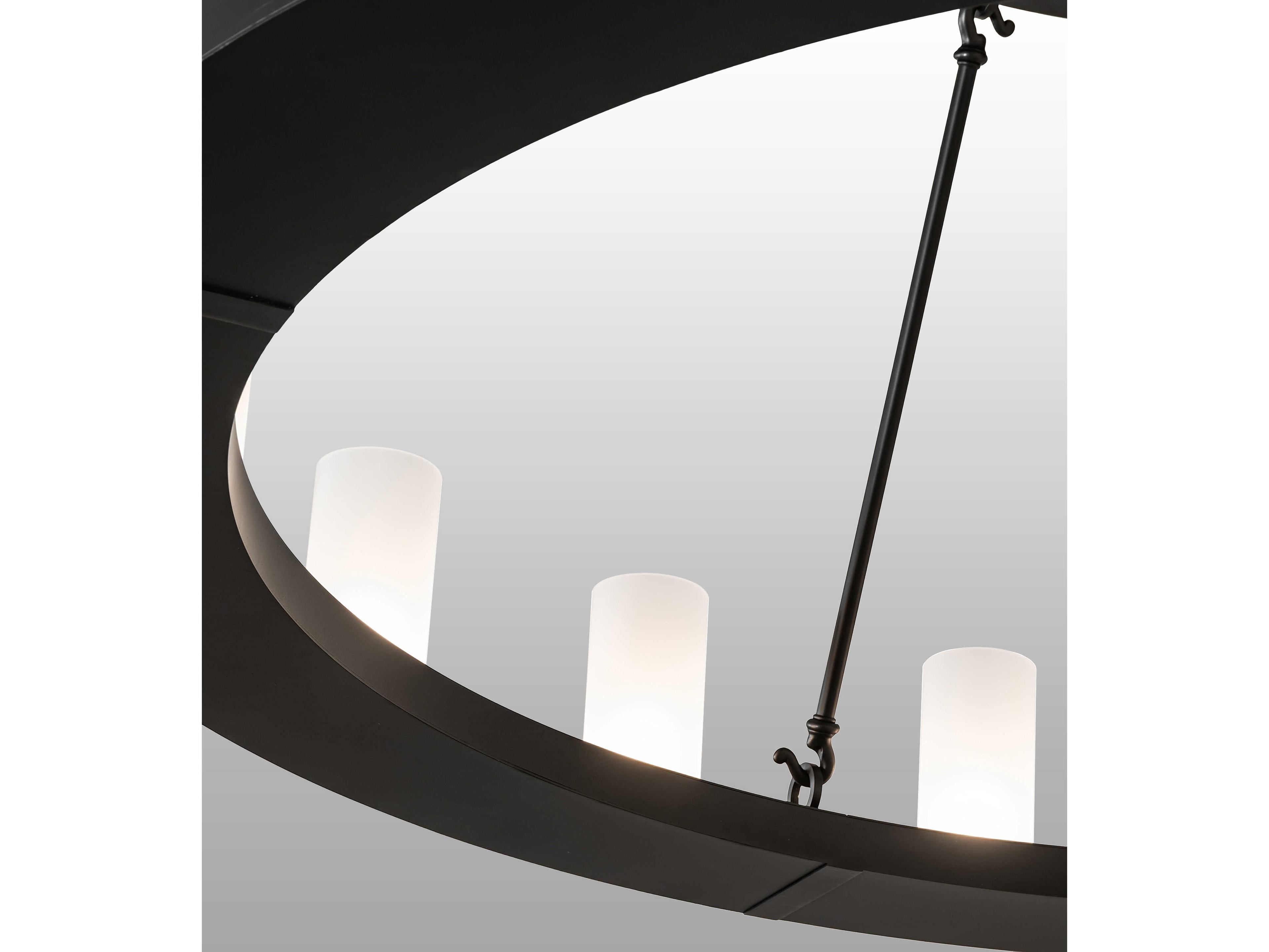 Meyda Loxley 24-Light Solar Black Chandelier
