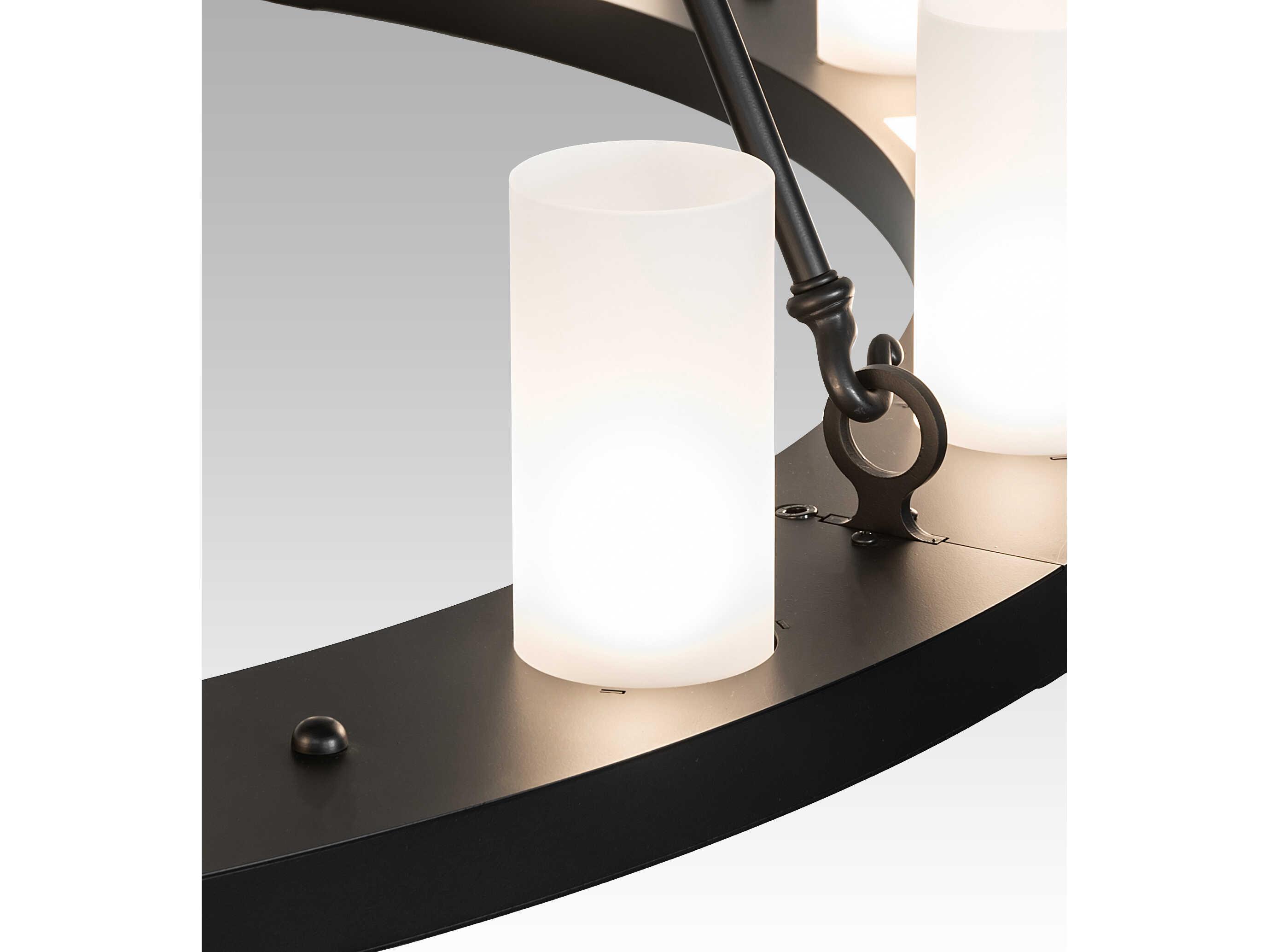 Meyda Loxley 24-Light Solar Black Chandelier