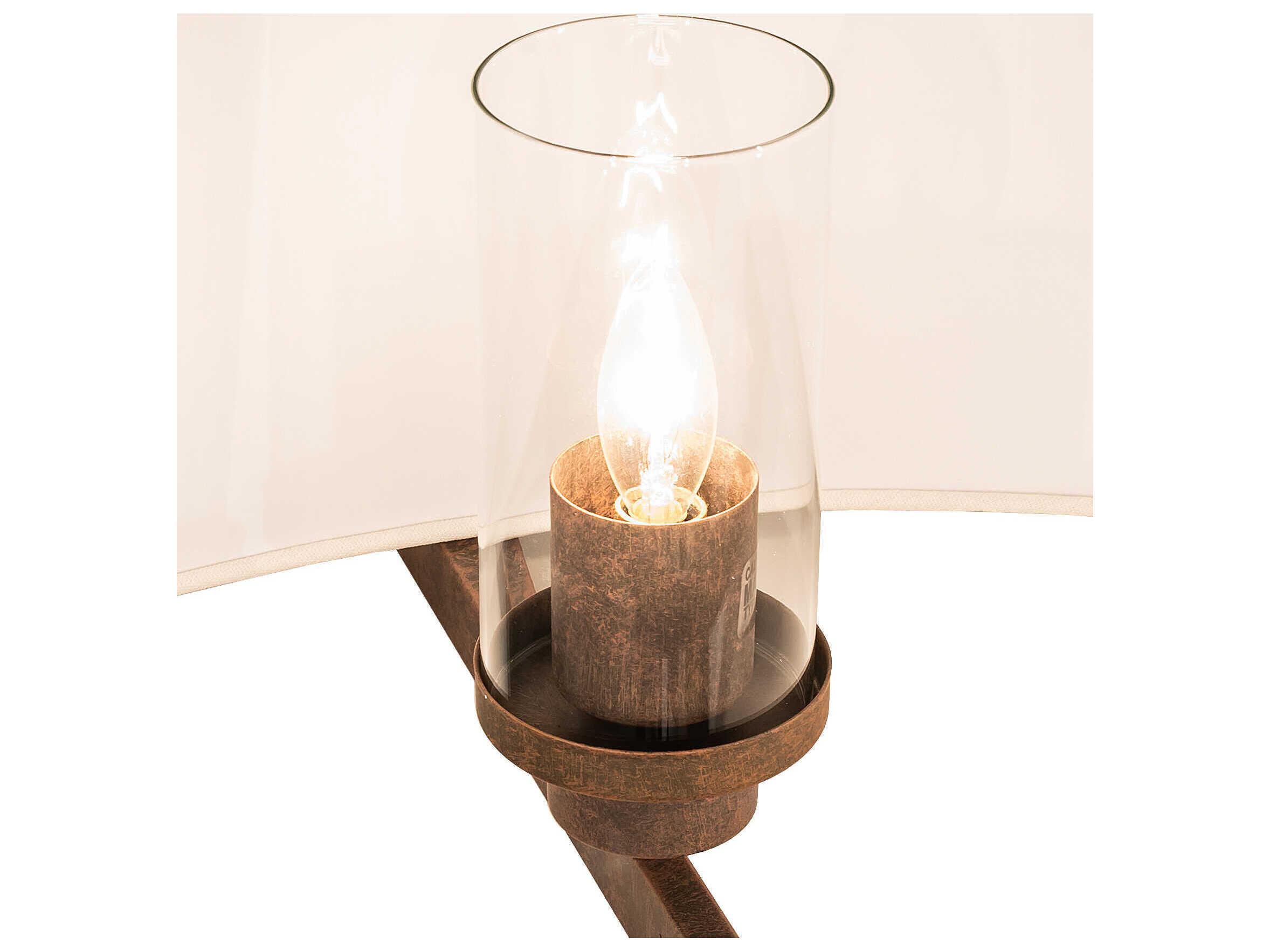 Meyda Cilindro 4-Light Cortez Gold Drum Semi Flush Mount