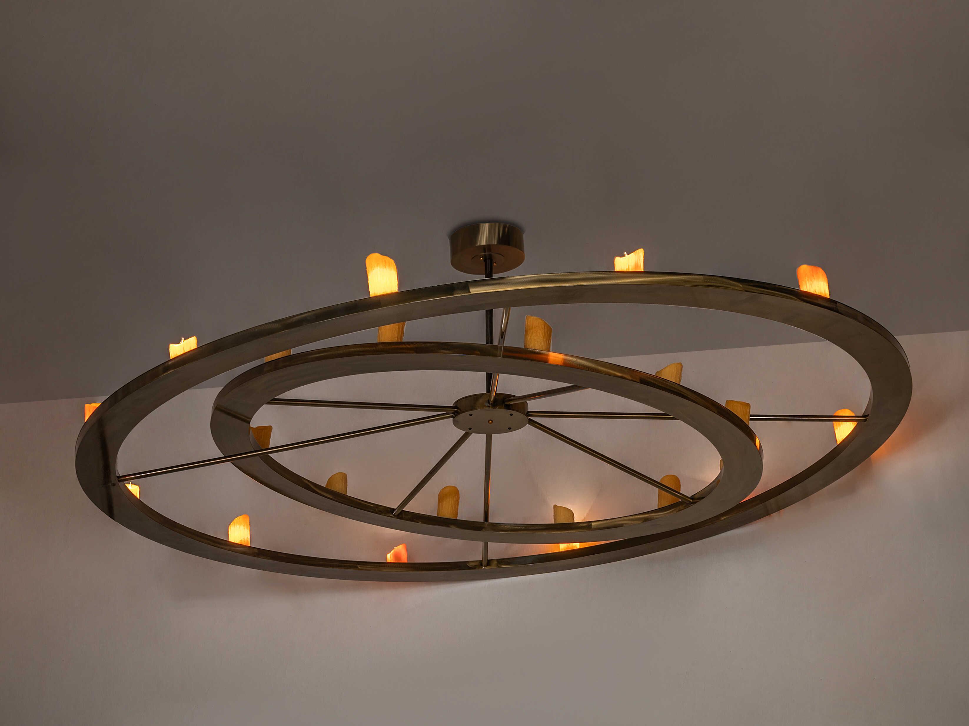 Meyda Donner 24-Light Brass Chandelier