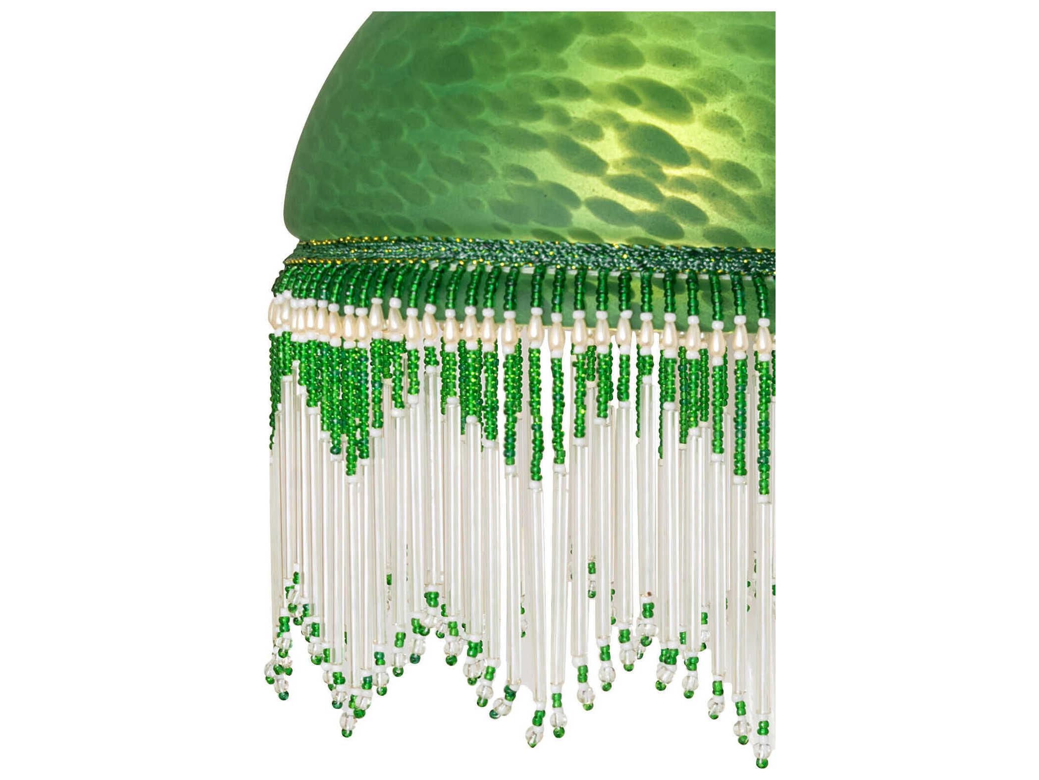 Meyda Roussillon 1-Light Green Dappled Glass Wall Sconce