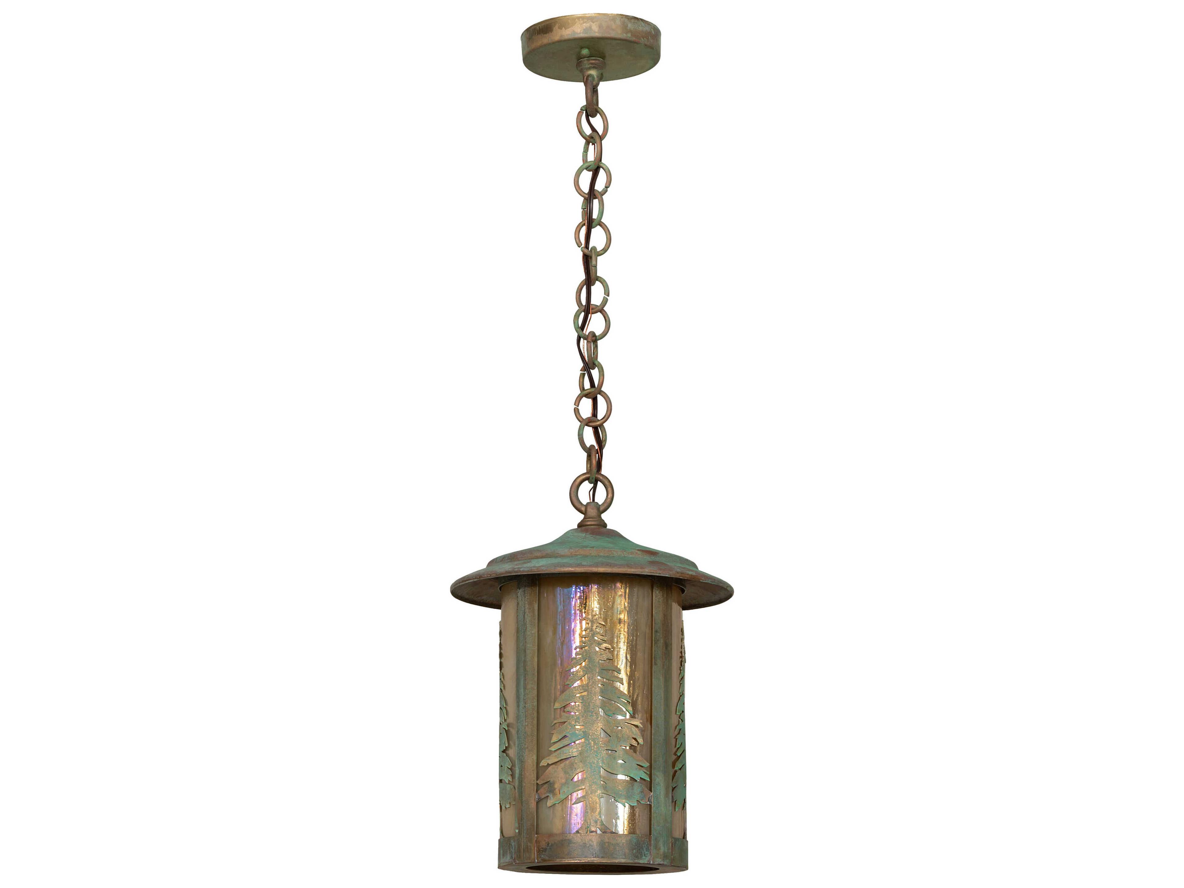 Meyda Fulton 1-Light Verdigris Mini Pendant