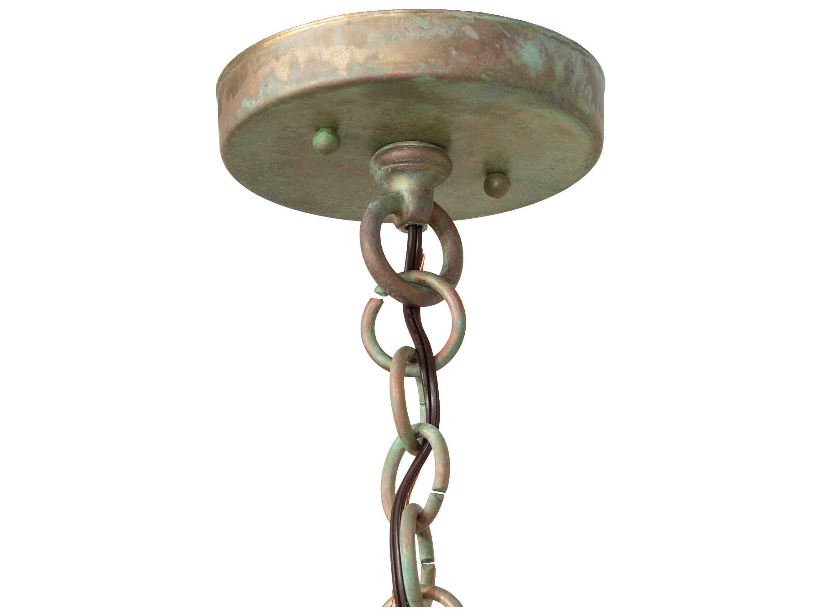 Meyda Fulton 1-Light Verdigris Mini Pendant