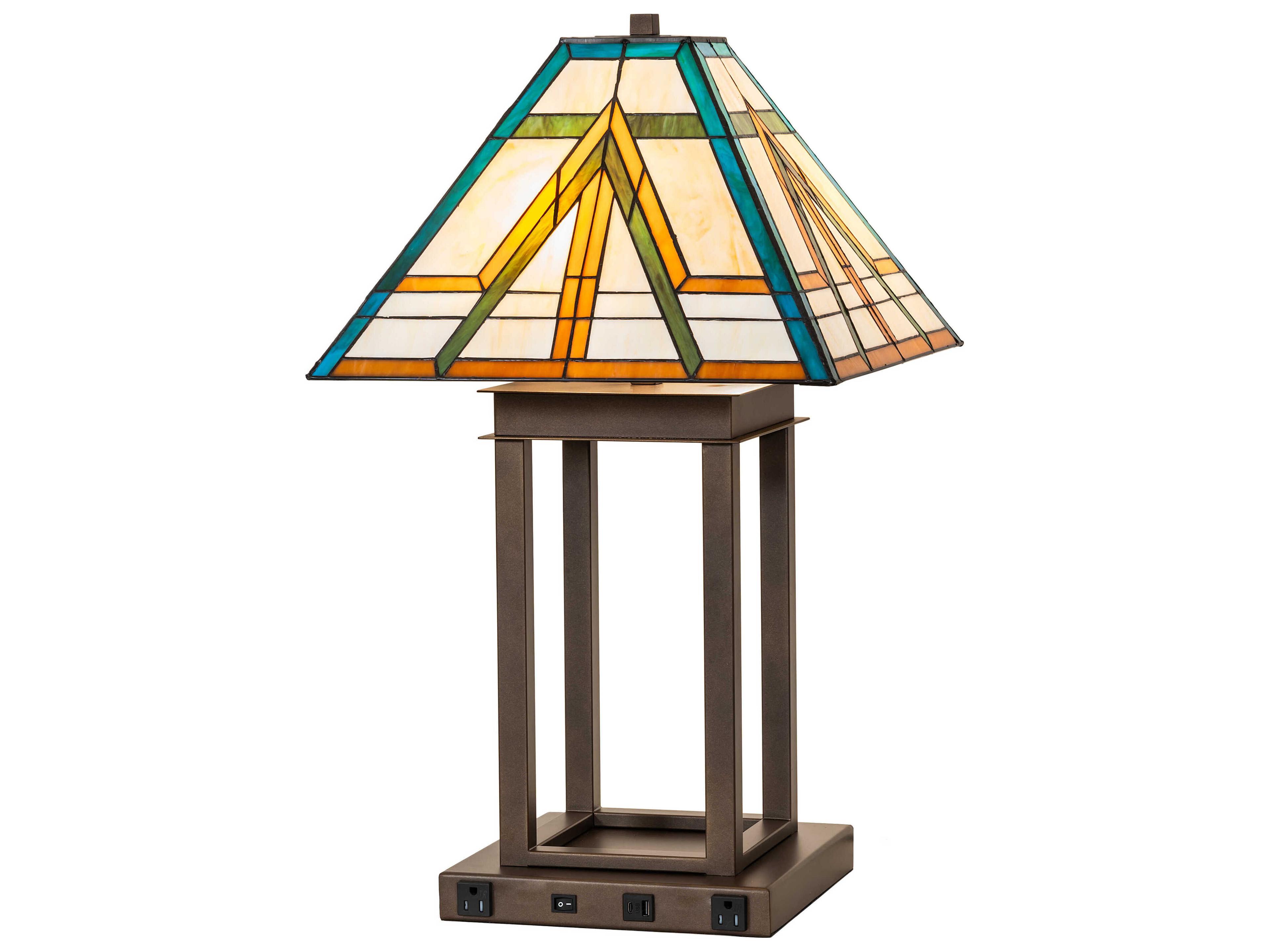 Meyda Moab 2-Light Tyler Bronze Buffet Lamp